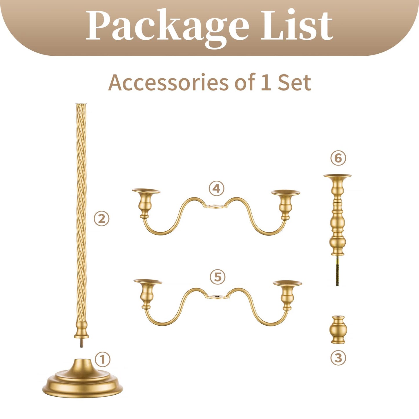 Sziqiqi 28In Floor Candelabra Tall Taper Candlestick for Candle and Floral Metal Candle Holders Table Centerpiece for Wedding Party Event Room
