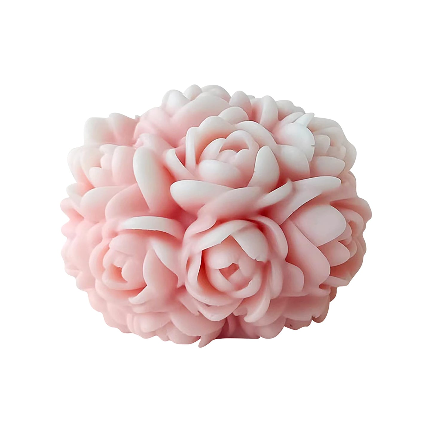 Ball Rose Candle Molds 3D Round Flower Resin Mold - Resin Casting Silicone Molds for Home Decor & Candle Making Wave Spiral Mold