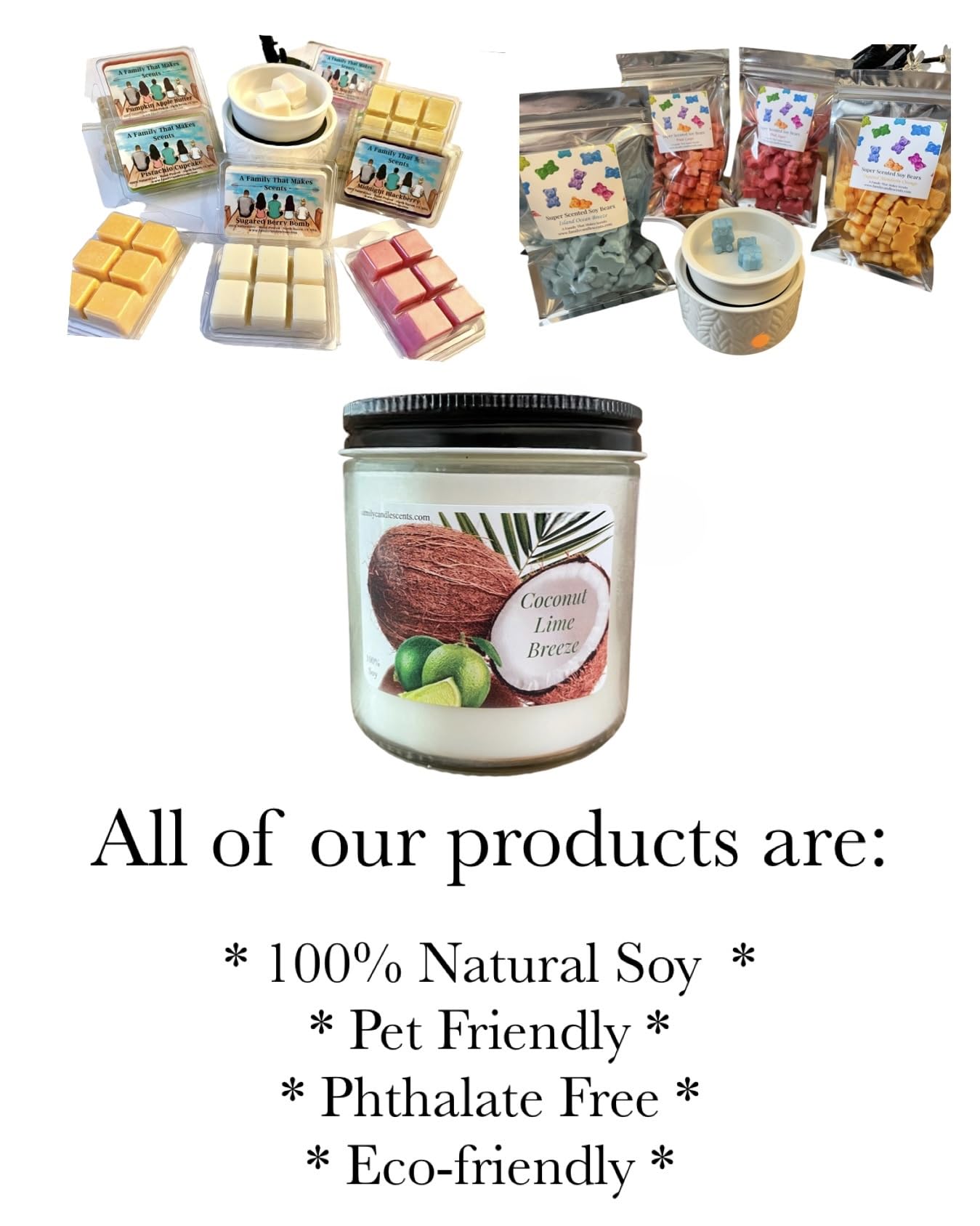 Dog Paw Wax Melts -Strong Scent- Long Lasting - Eco-Friendly - Hand-Poured - Large Melts - Wax Tarts - Soy (Black Cherry Vanilla)