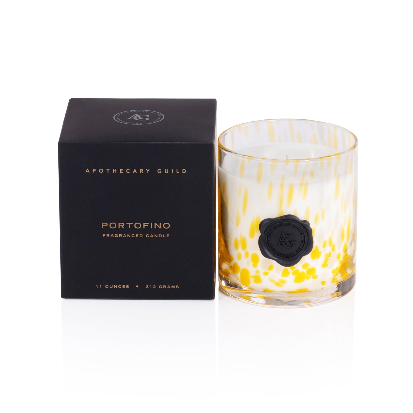 Zodax Apothecary Guild Scented Opal Glass Jar Candle in Gift Box- 11 oz - Portofino