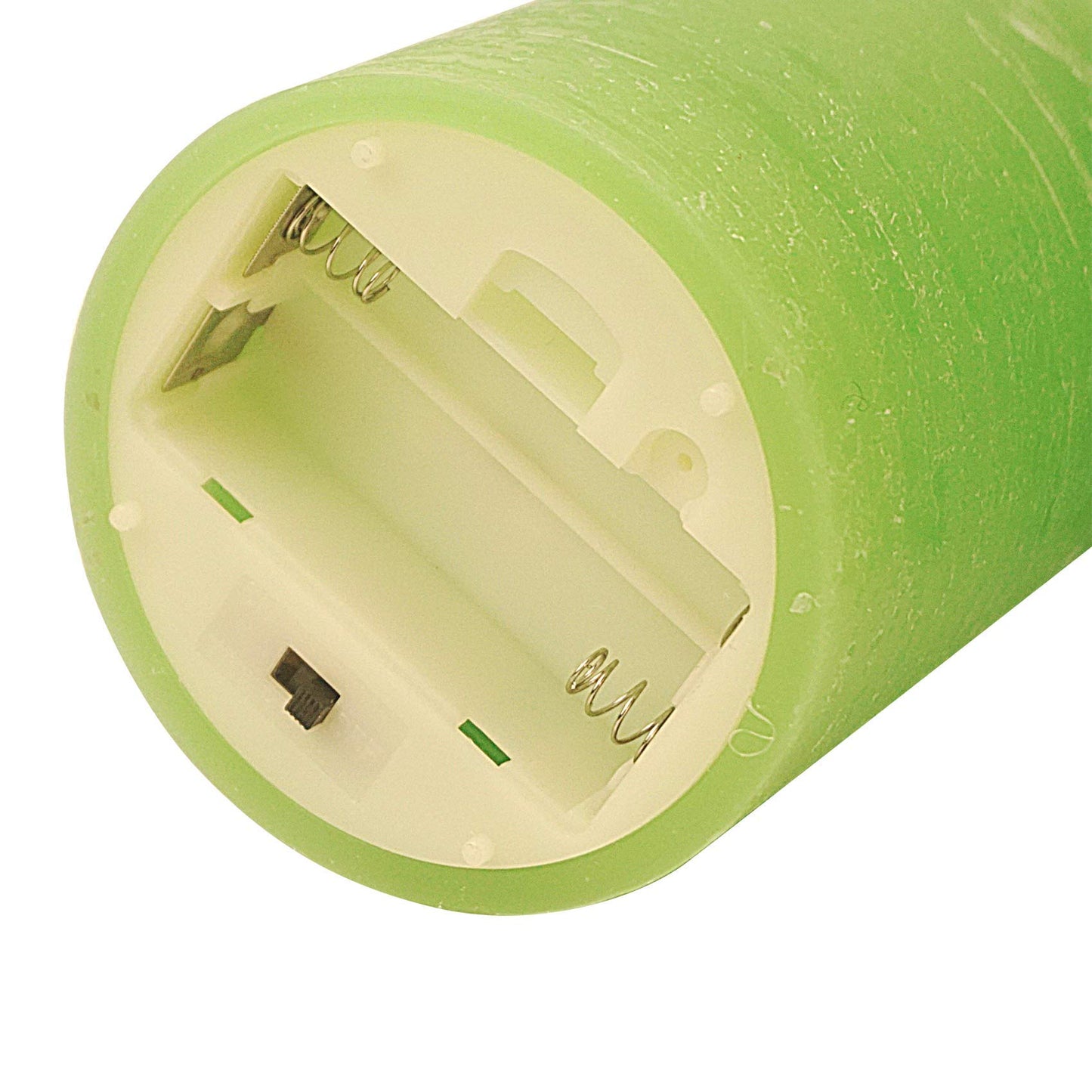 iZAN 3 Pack Real Wax Flameless Candles Battery Operated LED Pillar Flickering Realistic Electric Candle Gift Sets with Remote Control and Cycling 24 Hours Timer 3”D X 4" 5" 6" H (Apple Green)