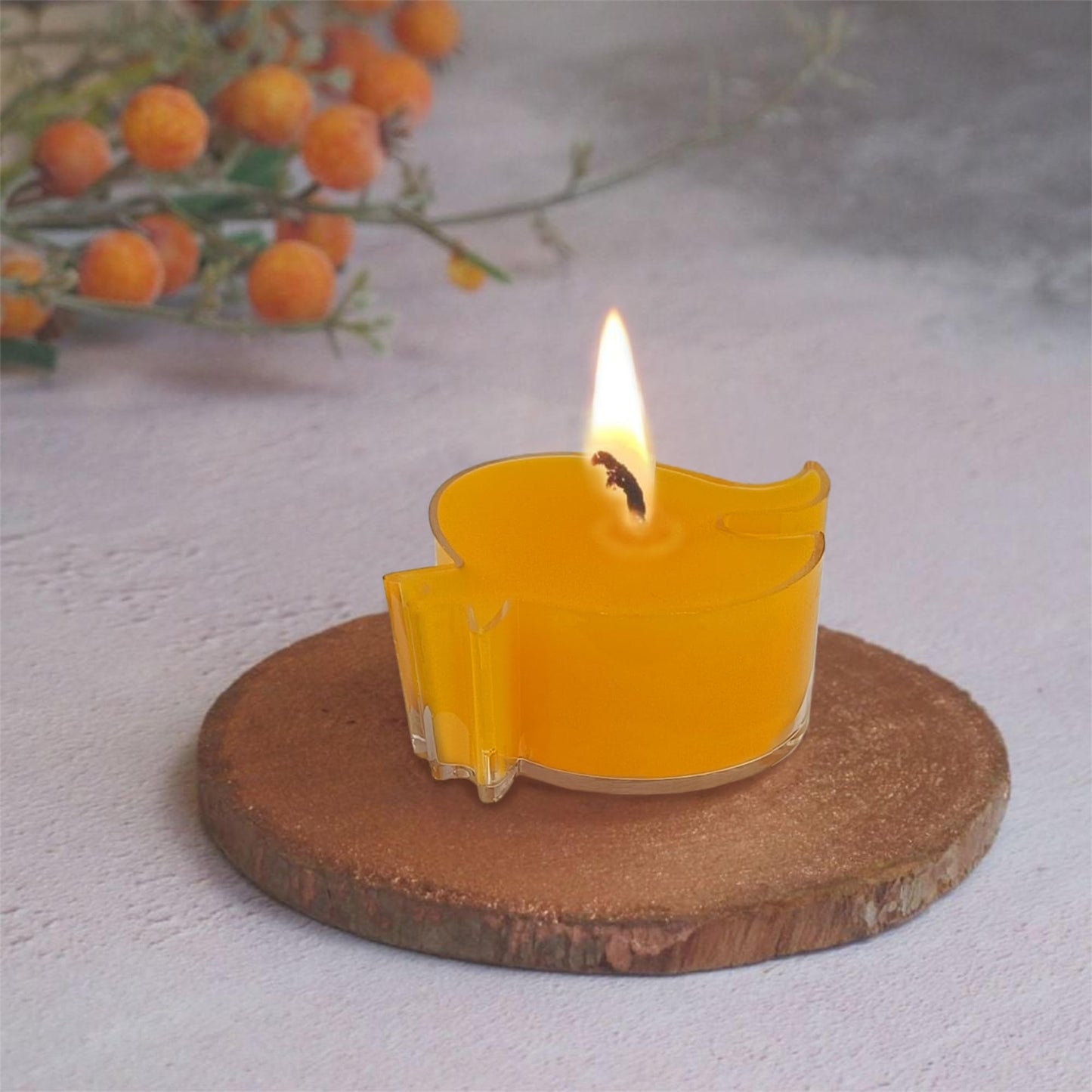 Tealight Candles Bulk Pack - Beeswax Candles 24Pack Tealight Candles Handmade of Pure Beeswax, 4 Hour Burn Time, Clear Cup Beeswax Tea Lights