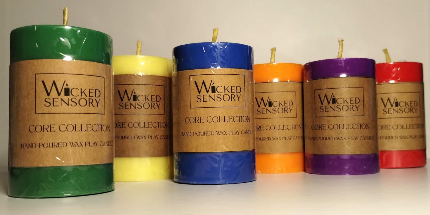 Premium Wax Play Candle - Unscented Body Safe Wax Blend for Sensory Play, Comfortable Heat Sensation - Perfect for Couples & Beginners (Green)