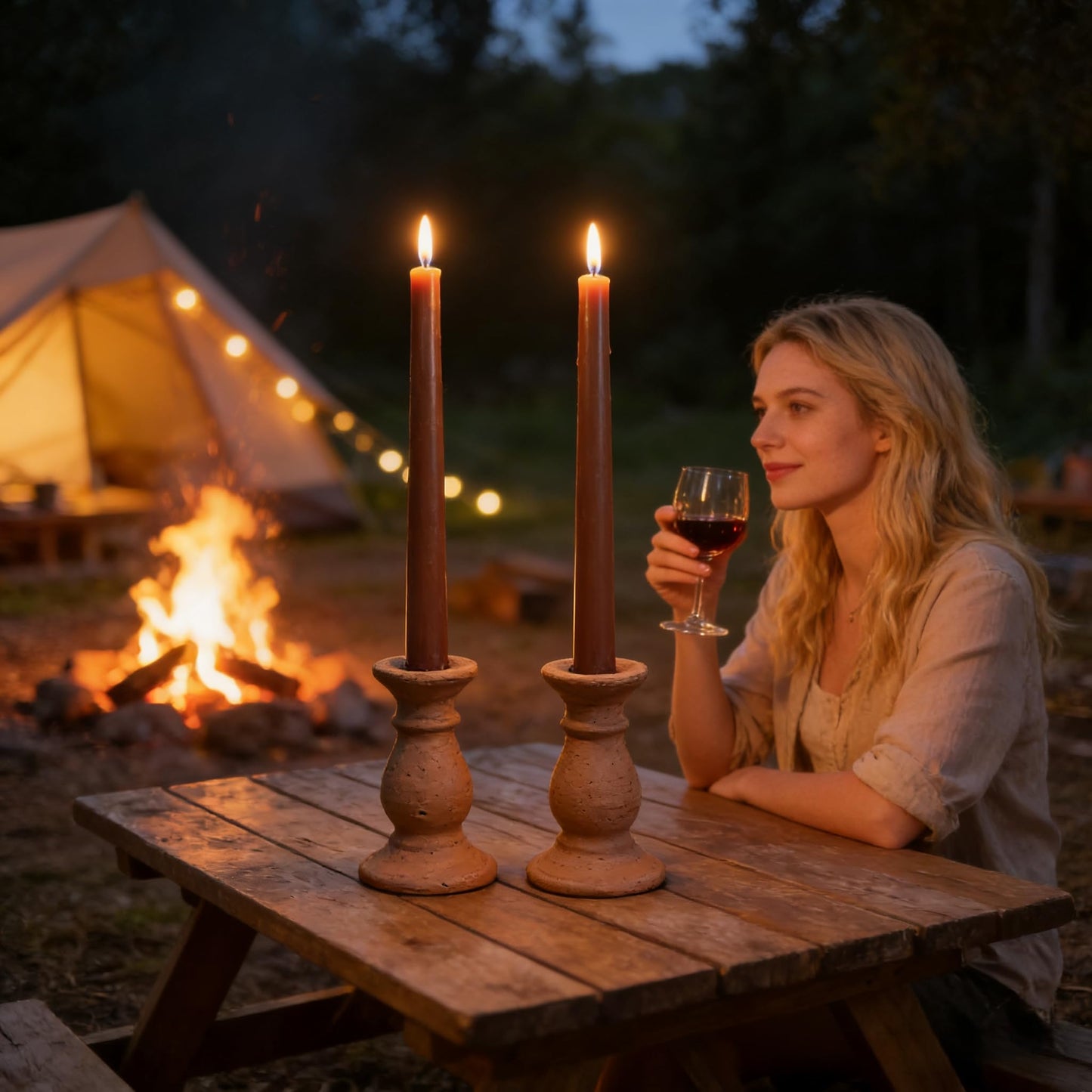 12-Pack Brown Taper Candles, 10 Inch Unscented Dripless Candlesticks, Long-Lasting Burn Time of 7-8 Hours, Perfect for Home Décor Dinner Party Meditation