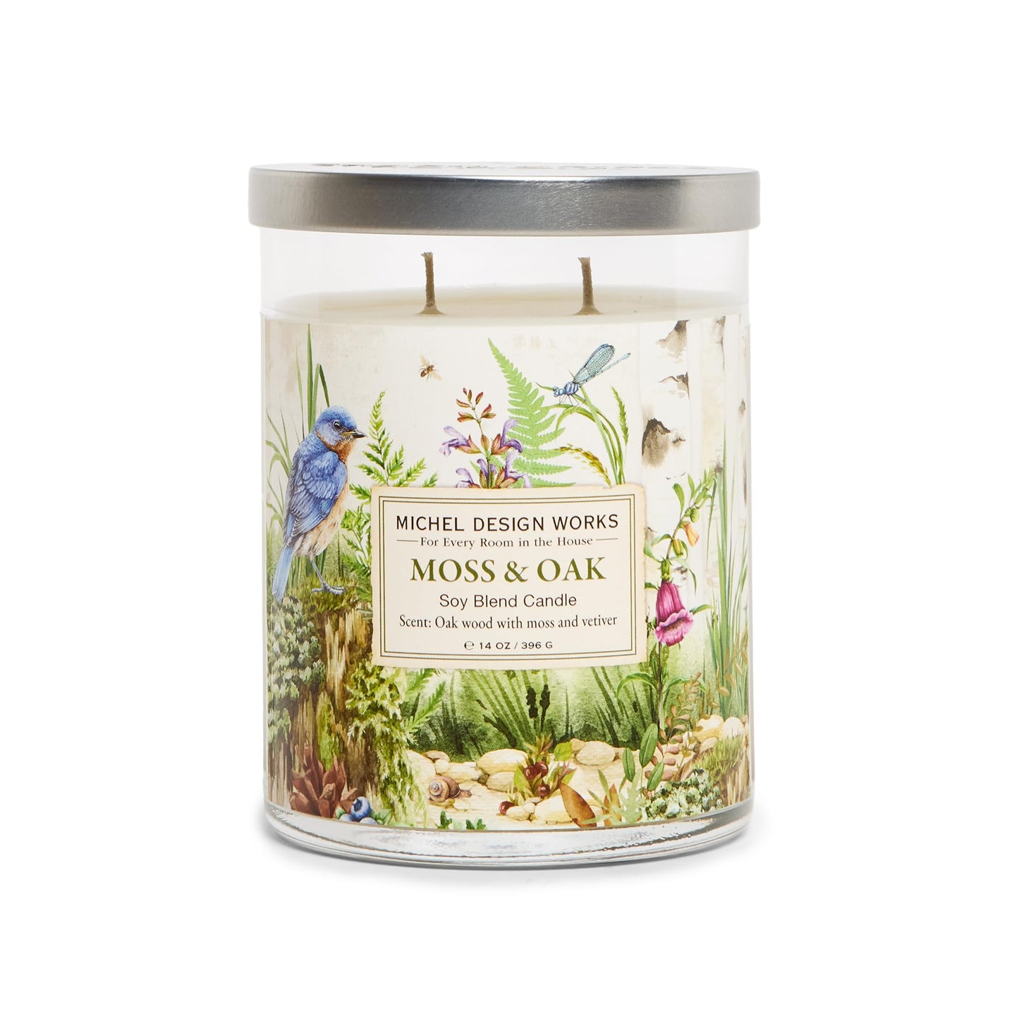 Michel Design Works Moss & Oak Medium Tumbler Candle, 14 Ounce