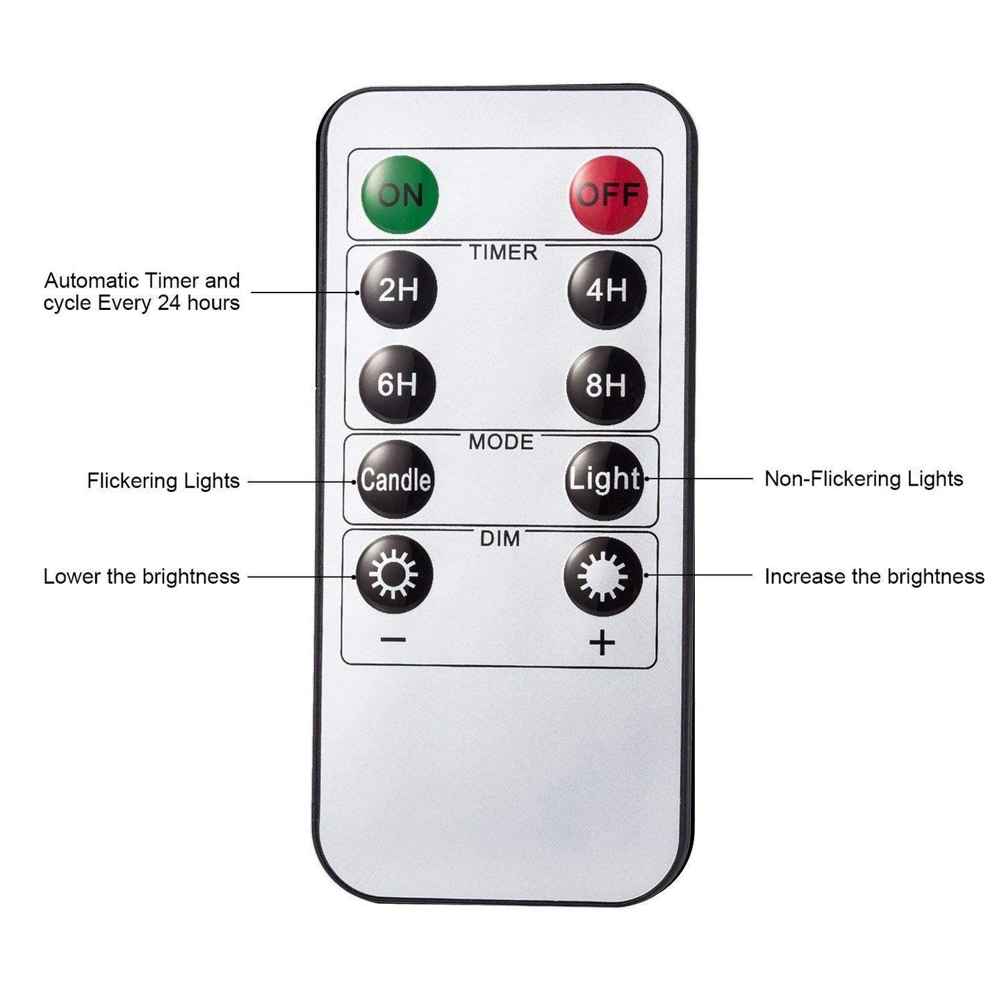 AKU TONPA Flameless Candles Battery Operated Pillar Real Wax Electric LED Flickering Candle Sets with Remote Control Cycling 24 Hours Timer, 4" 5" 6" Pack of 3 (Ivory)