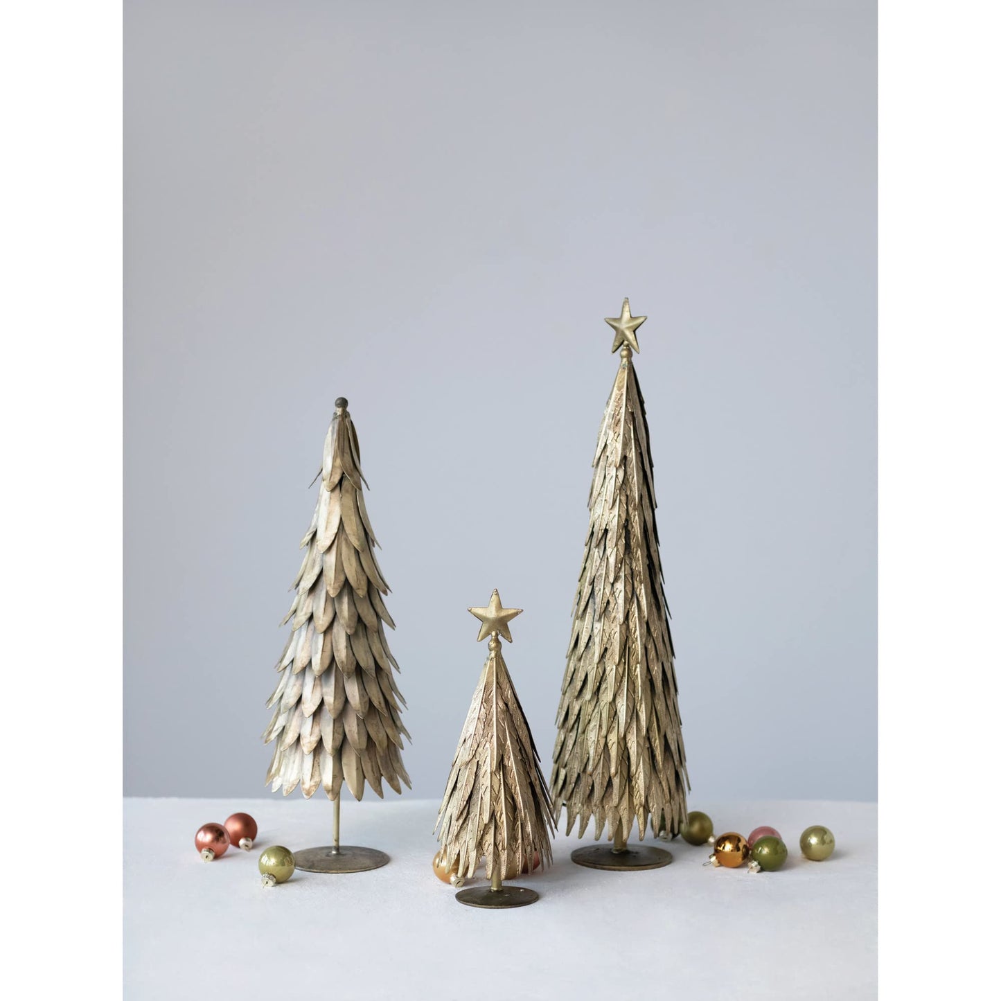 Creative Co-Op Metal Taper Holder, Antique Gold Finish