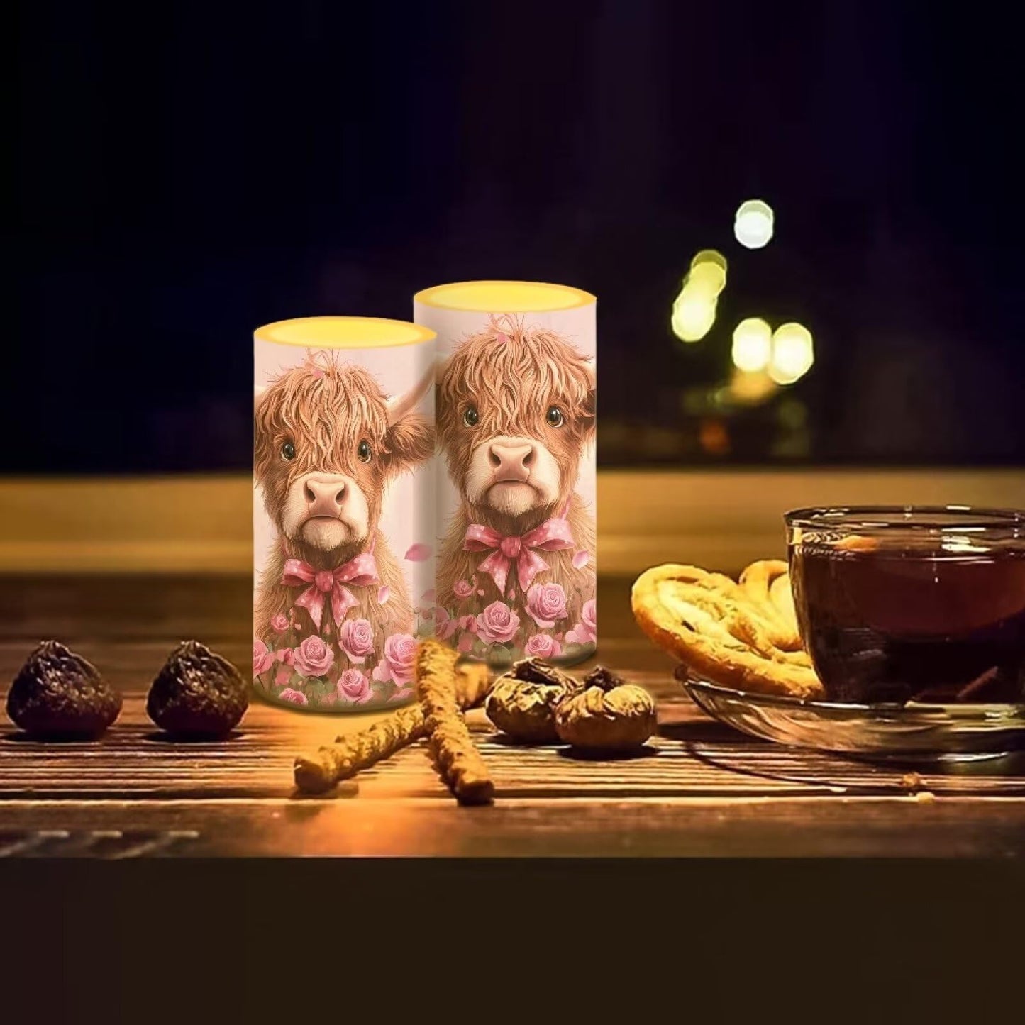 Luarisgur Valentines Day Decor Flameless Candles Battery Candles with Remote Control Pink LED Pillar Candles Electric Fake Plastic Candles for Home Room Bedroom Holiday Decorations Set of 2
