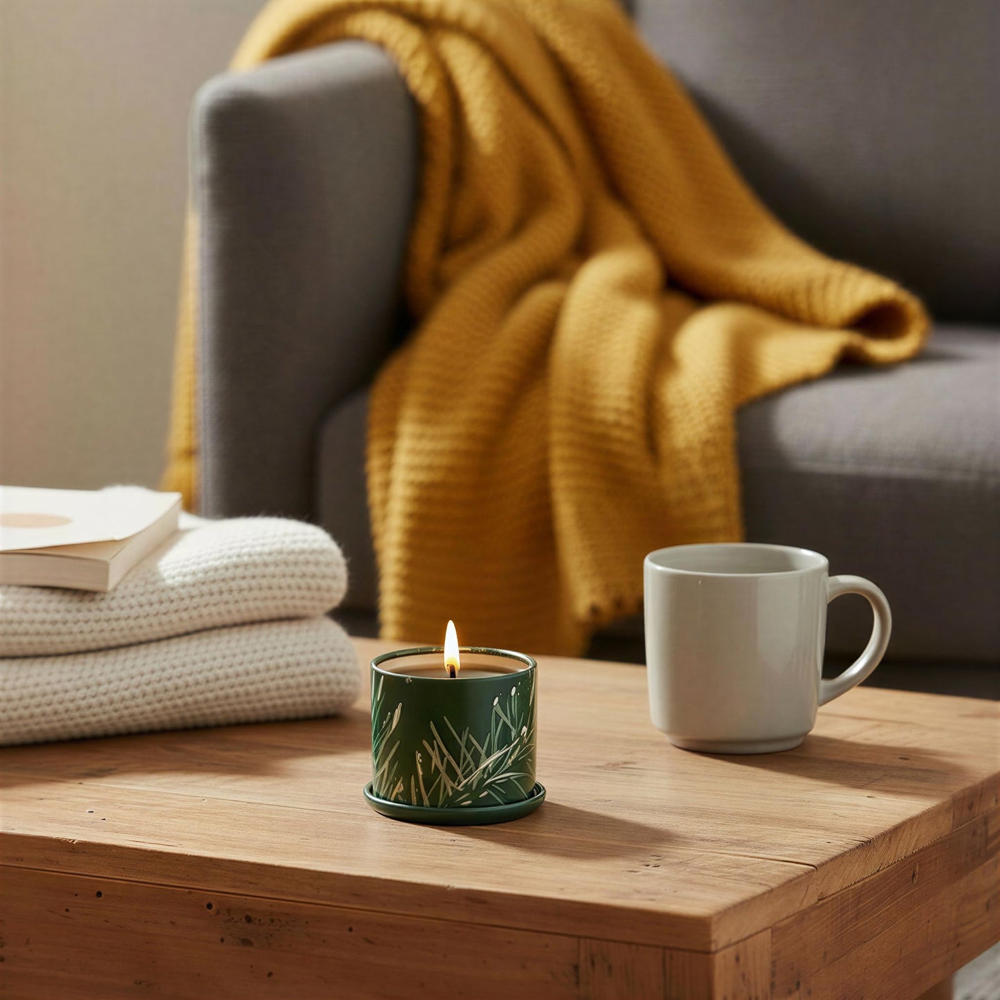 Illume Demi Vanity Tin Candle, Balsam & Cedar, Signature 3 oz.