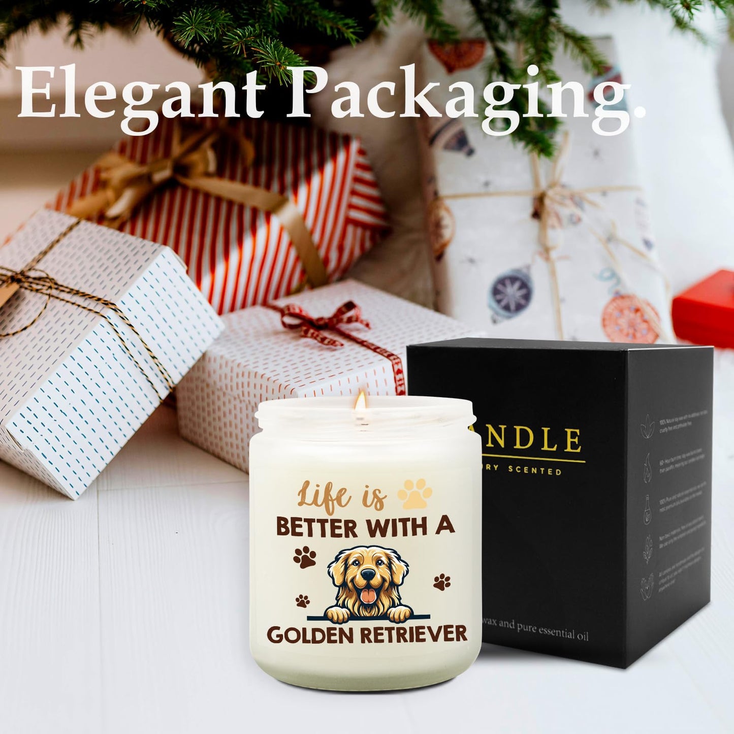Goiicoln Golden Retriever Gifts for Women, Golden Retriever Candle, Dog Mom Gift, Goldens Retrievers Mom Gifts for Birthday, Mother’s Day for New Pet Parents