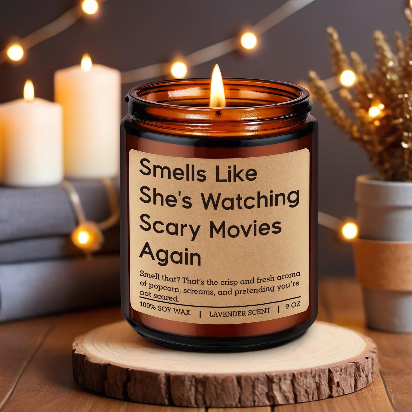 Fairy's Gift Candle, Horror Movie Gifts for Women, Halloween Gifts, Spooky Themed Presents, Funny Mothers Day, Scream Stuff, Cool Birthday Presents for Scary Movie Lovers, Horror Fan, GF, Friend, Her