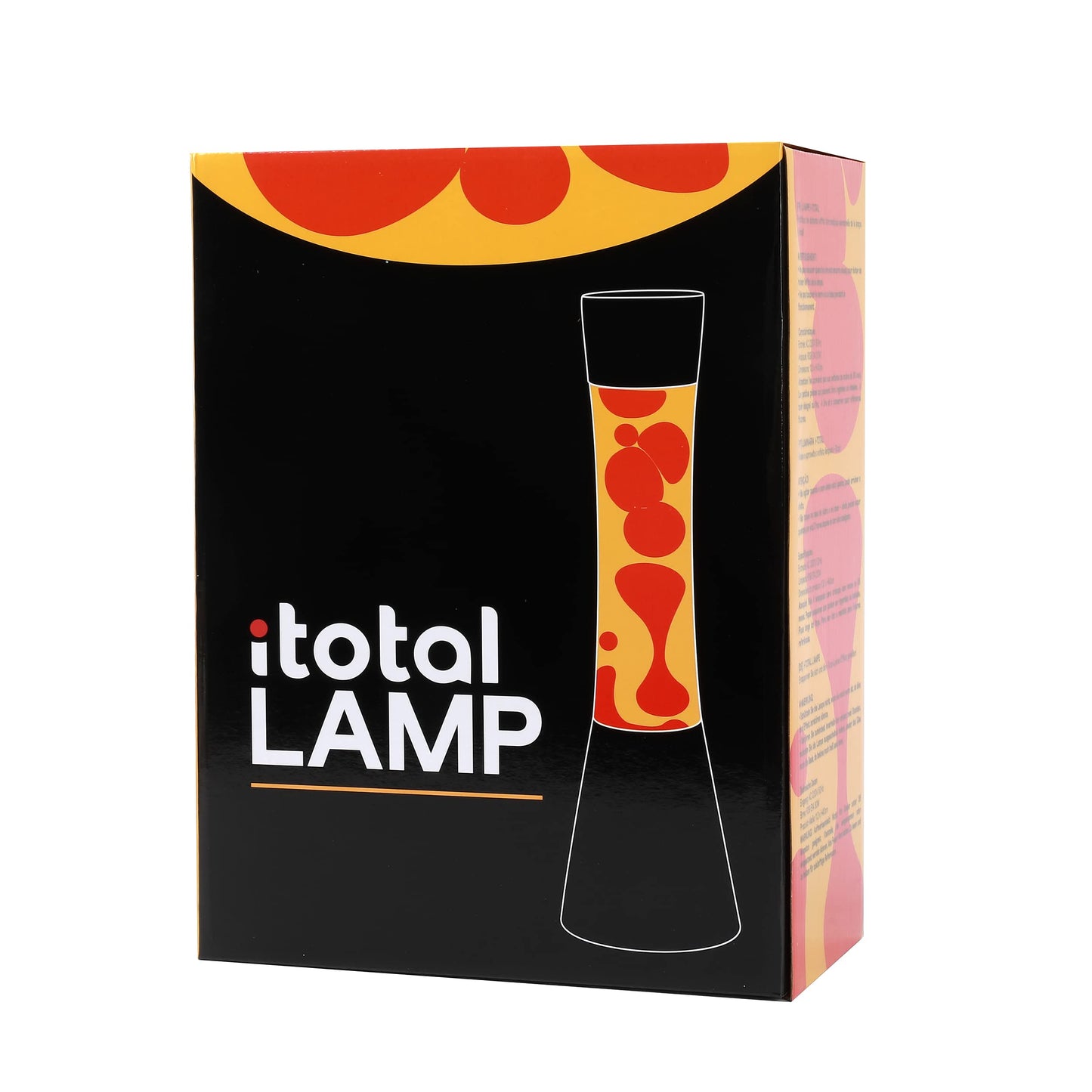 ITOTAL - Lamp with Internal Movement of Colored Bubbles/Colorful Flow and Hypnotic Wax 3.74 x 15.74 in/with US Plug (Yellow & Red)