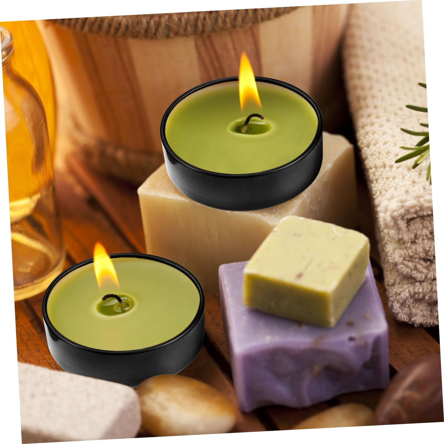 STOBOK 12pcs Candle Tins for Projects Portable Metal Candle Containers Seamless Design for Travel and Crafting for Aromatherapy and Storage