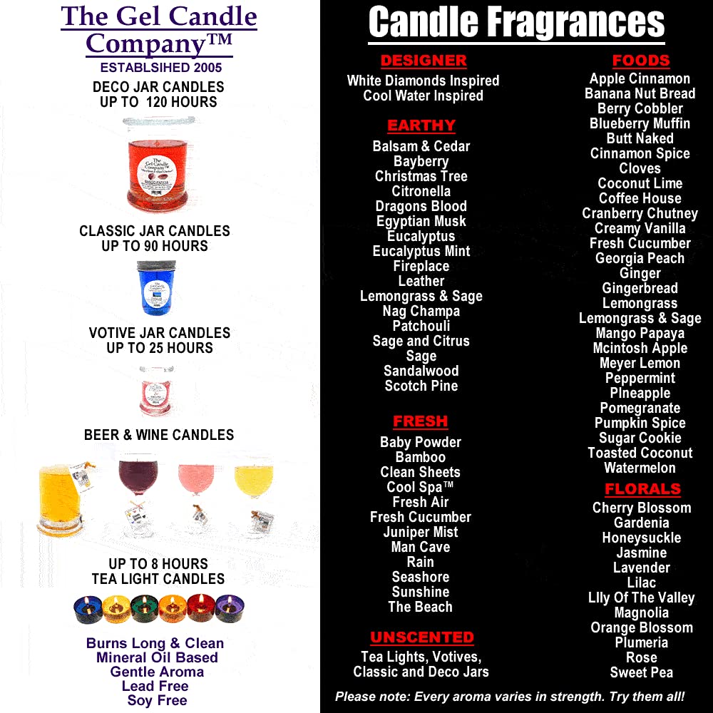 24 Pack of Black Raspberry Vanilla Inspired Scented Gentle Floral Aroma Up to 8 Hour Tea Lights by The Gel Candle Company™