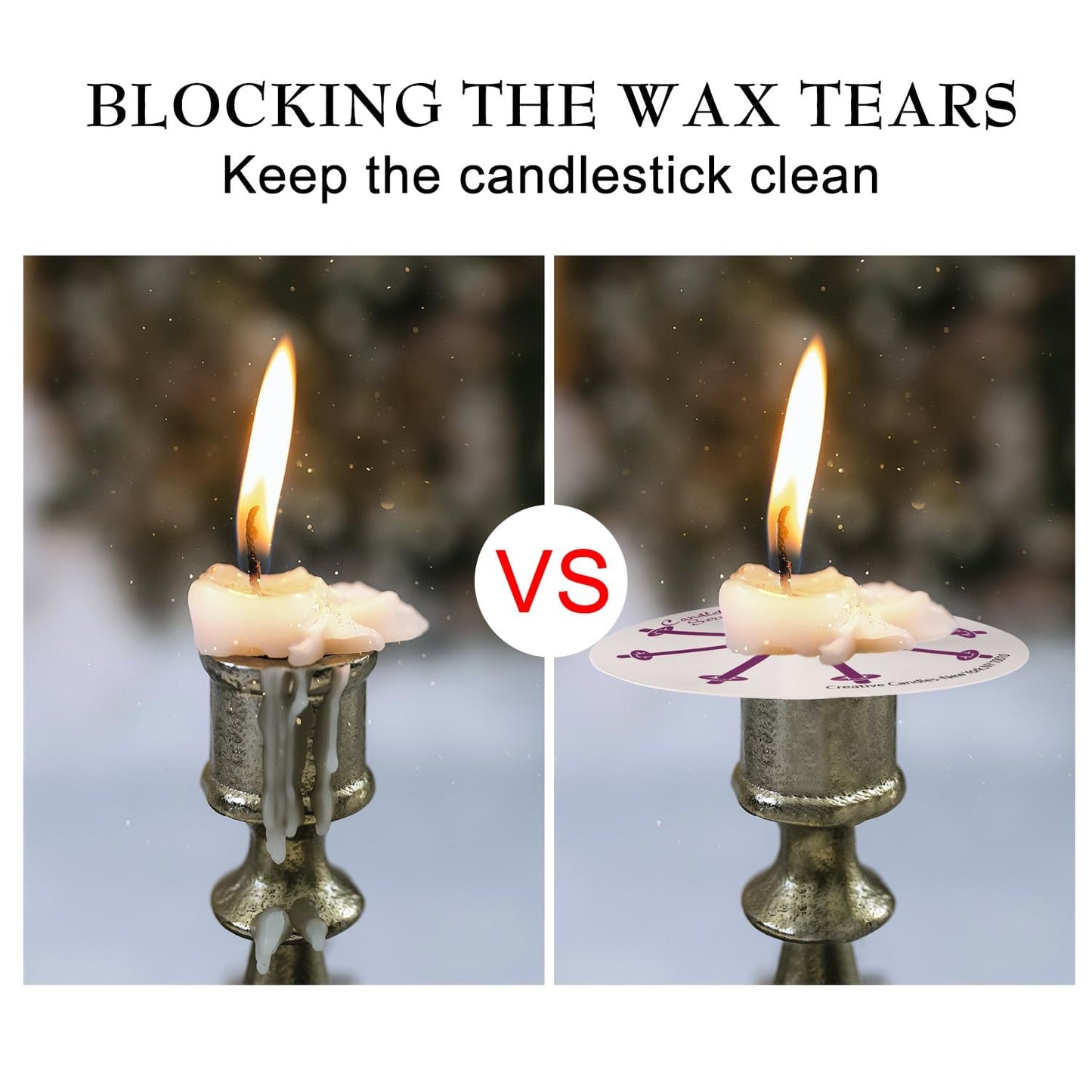 200 Church Candles with Drip Protectors for Devotional Candlelight Vigil Service, Box of 200 Candles,5" H X 1/2" D, No Smoke,Unscented White.