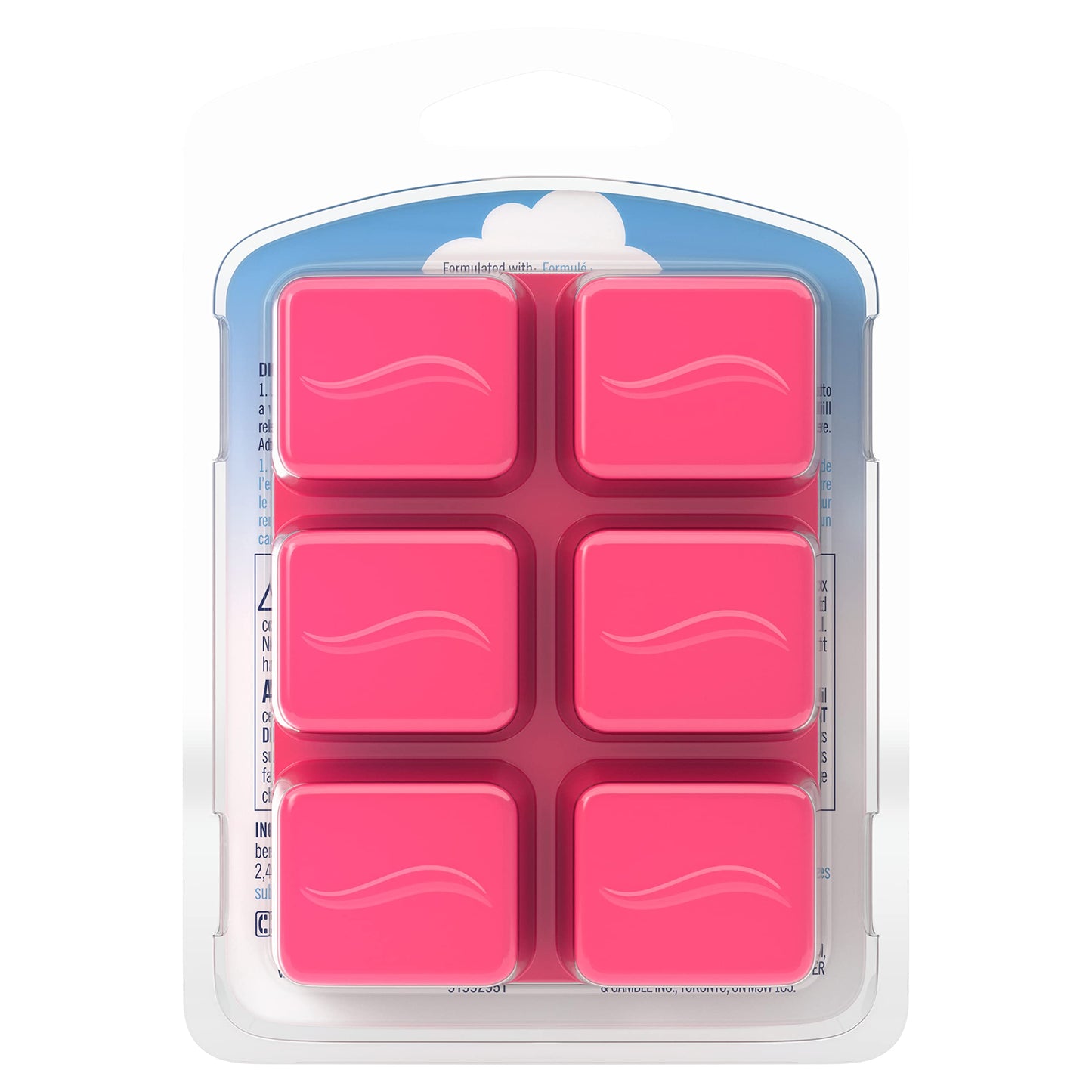 Febreze Odor-Fighting Wax Melts Air Freshener Refills with Downy Scent, April Fresh, 6 count