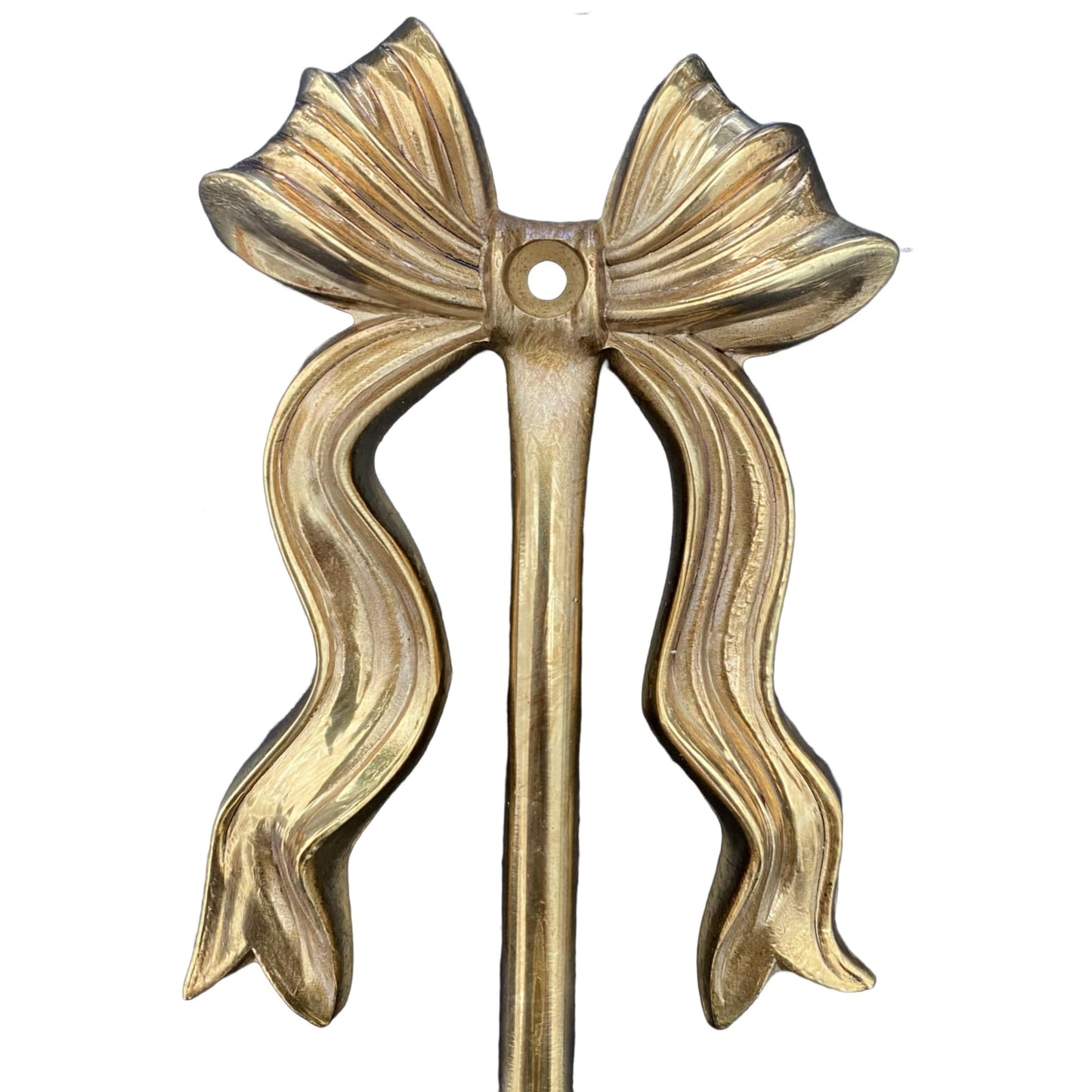 TerkCo Brass Wall Candle Sconces Wall Decor Set of 2, Antique Gold Bow Candle Stick Holders,Wall Mounted Home Decoration,for Living Room,Dining Room, Bedroom(No Candle (Gold 1)