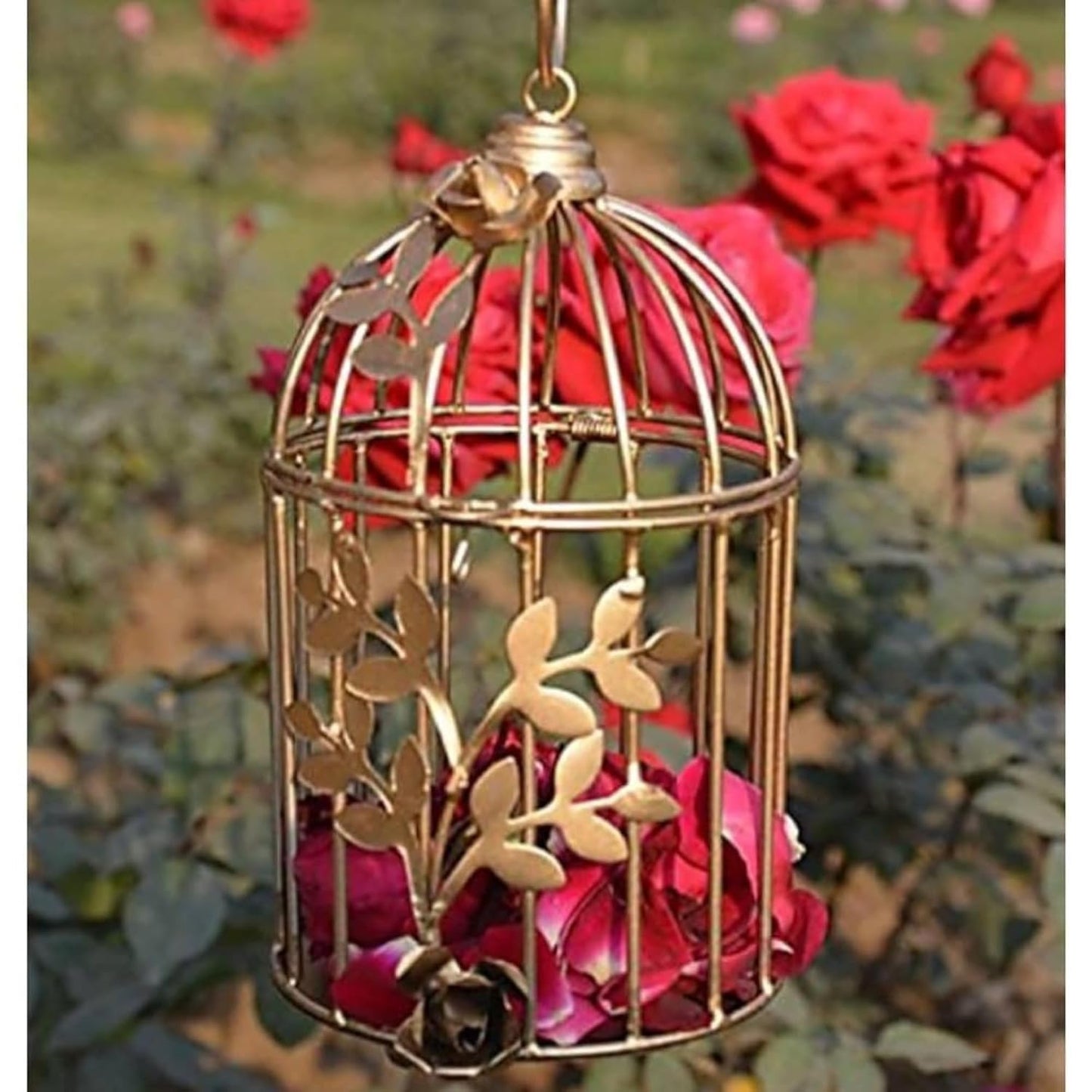 Gold Plated Colour tealight Candle Holder with Flower Vine- Diwali Candle Holder- Diwali Decorations Items for Home Decor Visit The Webelkart Store (1 pcs)