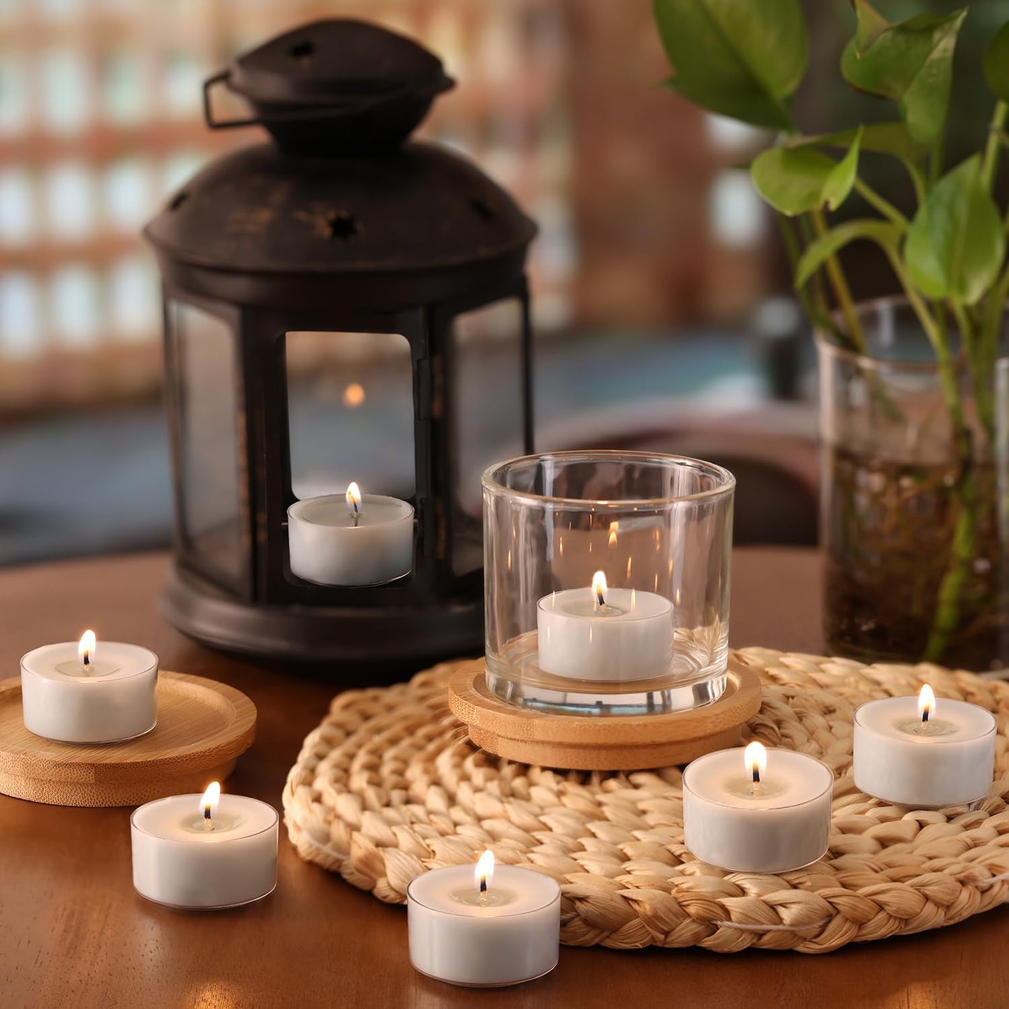 Ocean Memory Scented Tea Lights Candles β Soft Blue β 6 Hour Burn β 100% Palm Wax β Scented Tealight Candles for Holiday Relaxation, Winter Gatherings β 16 Pack Scent Votive Candle