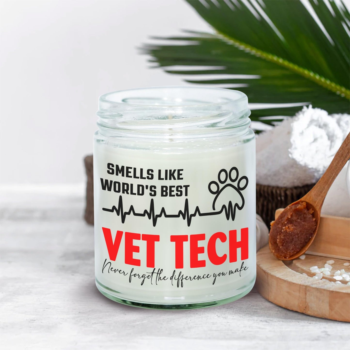 MEDROC Funny Veterinary Medicine Gifts - 9oz Vanilla Candle, Vet Gifts for Women Men, Vet Tech Week Gifts for Technician Animals Care Tech Gift Bulk