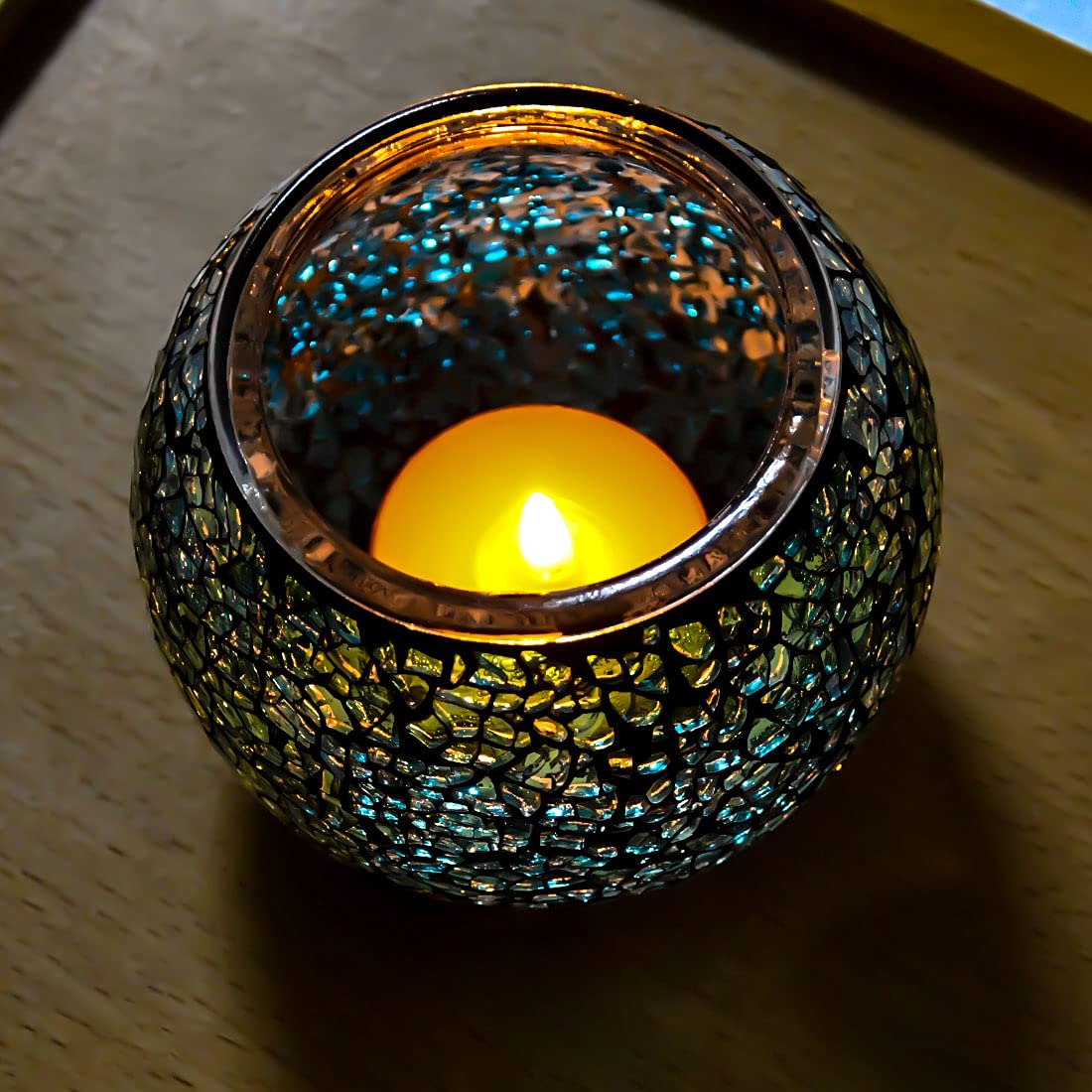 Natural Beeswax Tea Candles, DEYBBY 20 Pack Unscented Pure Organic Beeswax Candles in Clear Cup, Great for Home Decoration Bath Relaxation Emergency