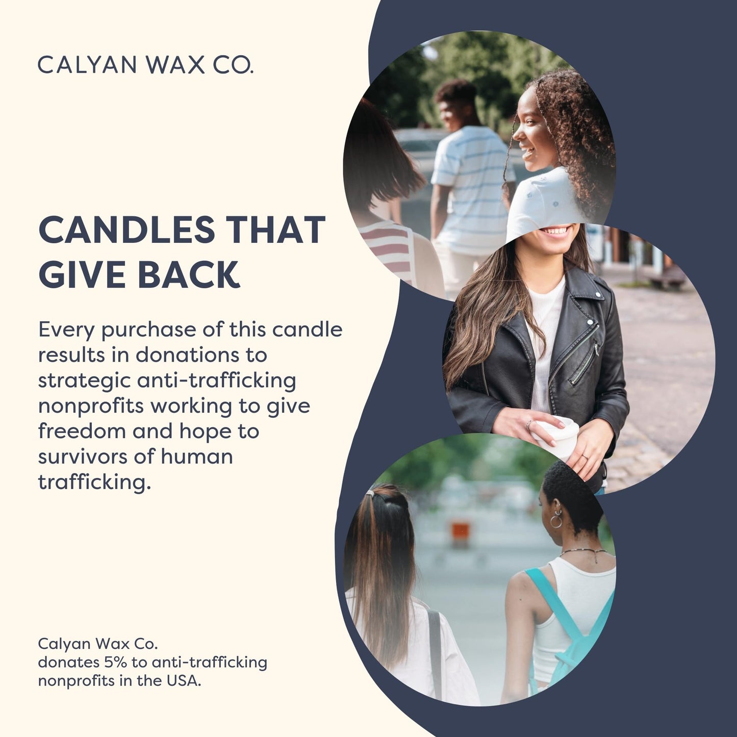 Calyan Wax Co. Vetiver & Tonka Scented Candle - 57 Hour Burn - Luxury Clean Soy Wax Candles - Long Lasting Amber Glass Jar Candle for Home - 7.2oz
