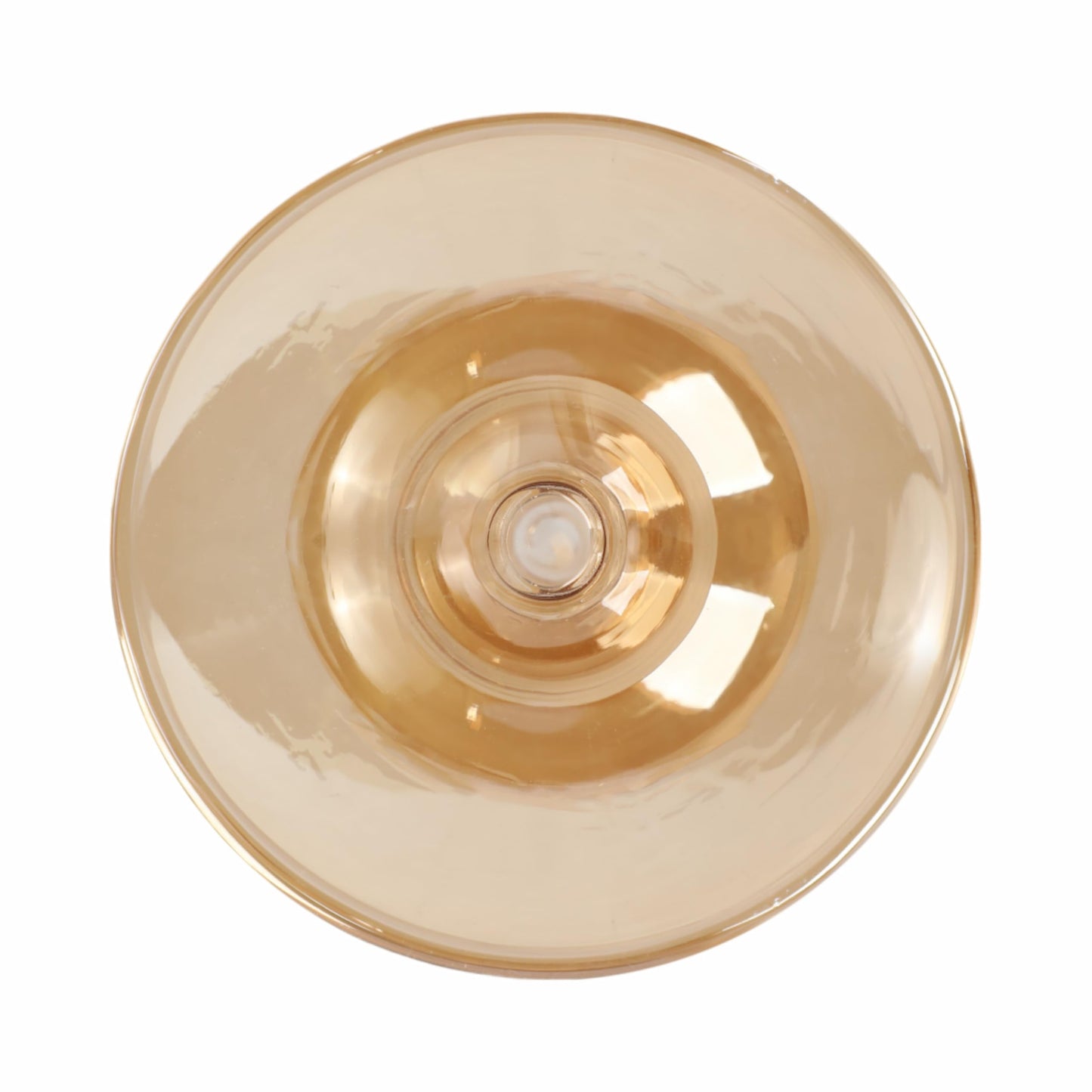 Decorative Glass Candle Holder for Taper Candles - Modern Candlestick Holder with Disc and Sphere Design for Table Decor - Pair with Gold Centerpieces for Tables and Living Room Display - 7" Gold