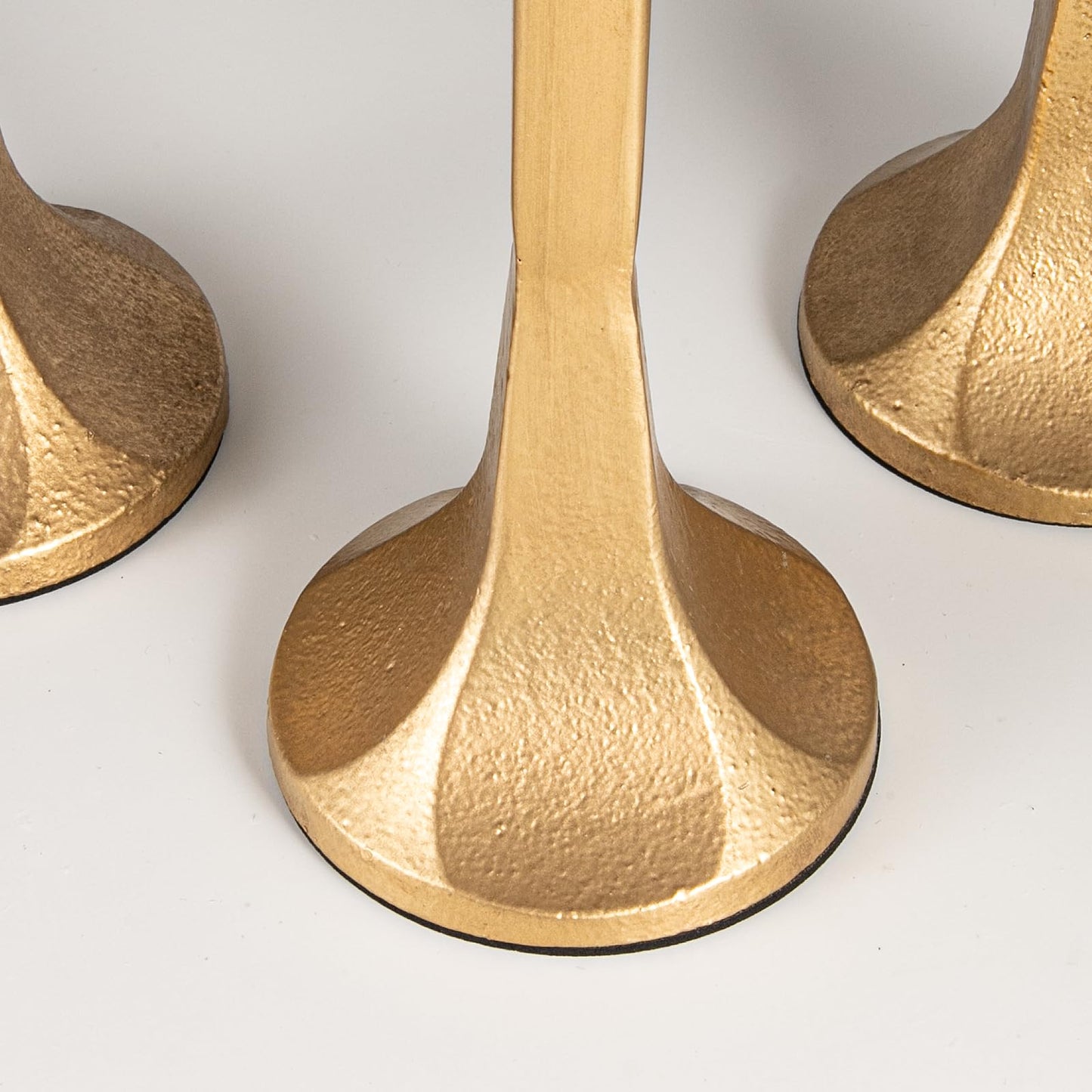 Iron Taper Candle Holder,Tall Gold Candlestick Holders Decorative Candle Stand,Candle Holder Set of 3