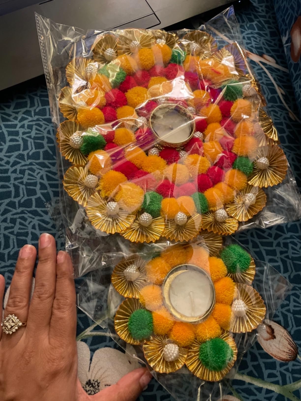 Home Decorative Diya Gift Set of 7, Diwali Gift, New Year Gift, Home Decoration Candles