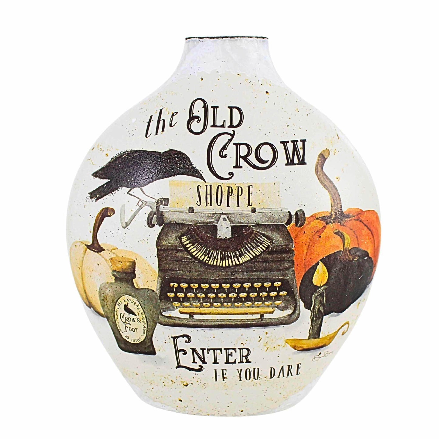 Stony Creek Hocus Pocus Pre-Lit Vase Lighted Glass Accent Dbh5207 Crow Halloween Novelty Lighting 7.00In (1Pc)
