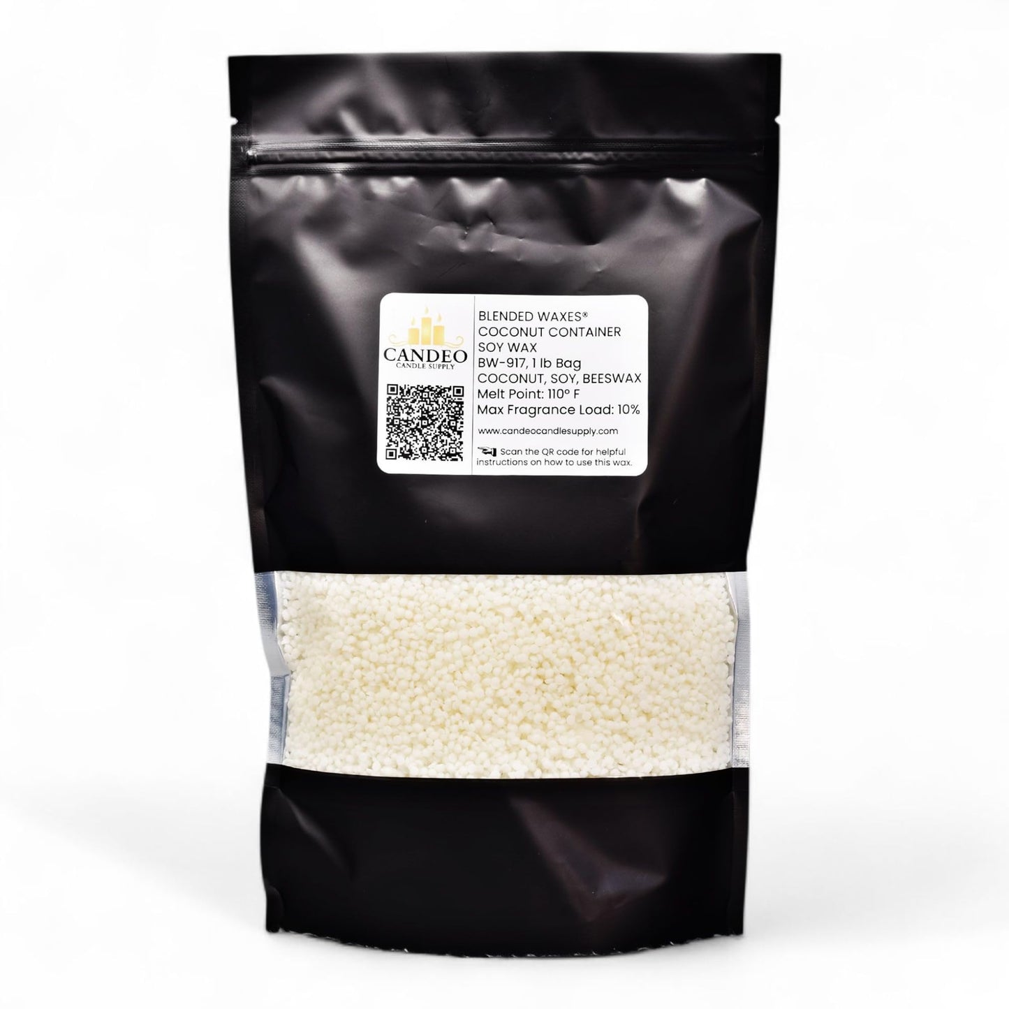 Coconut Beeswax All Natural Soy Container Candle Wax - BW-917-1lb Bag - Candeo Candle Supply