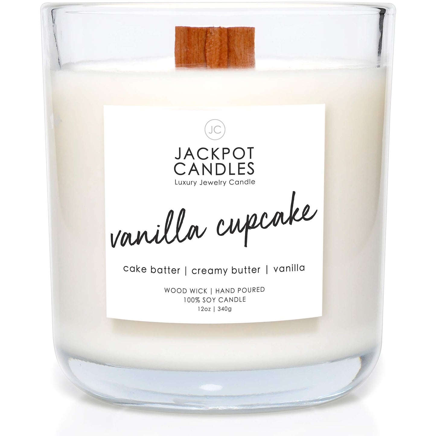 Vanilla Cupcake Candle Natural Soy Candle with Jewelry Made in USA (Surprise Jewelry Valued at $15 to $5,000) Ring Size 7