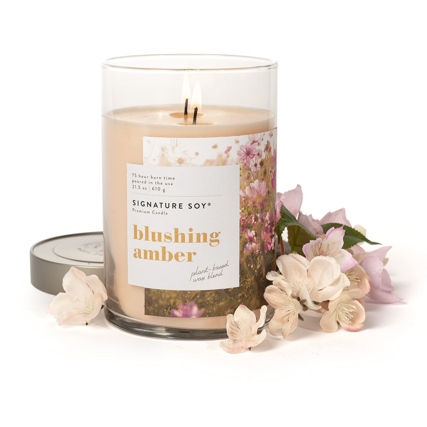 Signature Soy Lidded Blushing Amber Scented Candle Extra Large Jar