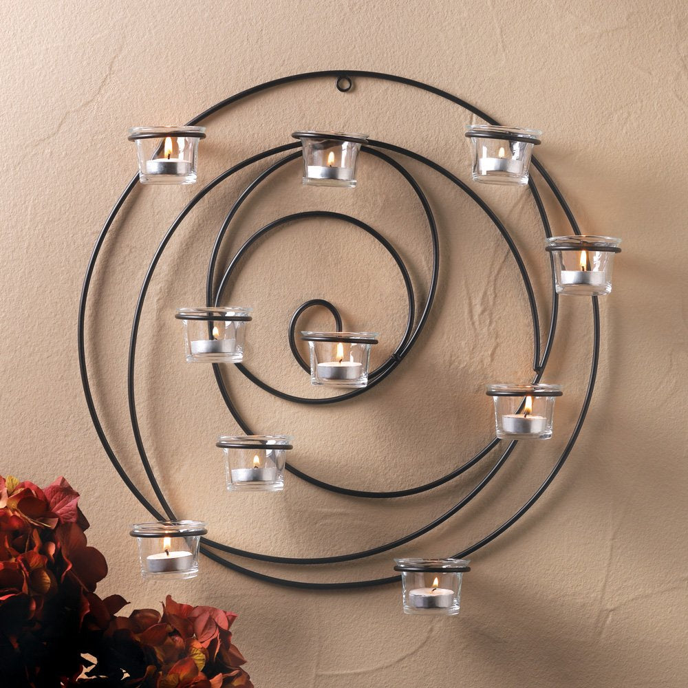 Hypnotic Candle Wall Sconce 17.25" Tall
