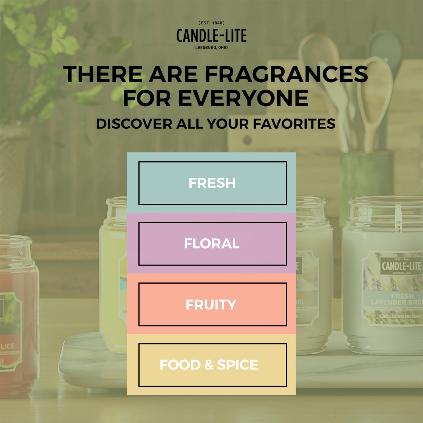 Candle-lite Fall Scented Candles, Balsam Forest Fragrance, 18 oz Jar, Proudly Poured in USA, Aromatherapy Candle, Single-Wick with 110 Hours of Burn Time, Perfect for Creating a Refreshing Ambiance