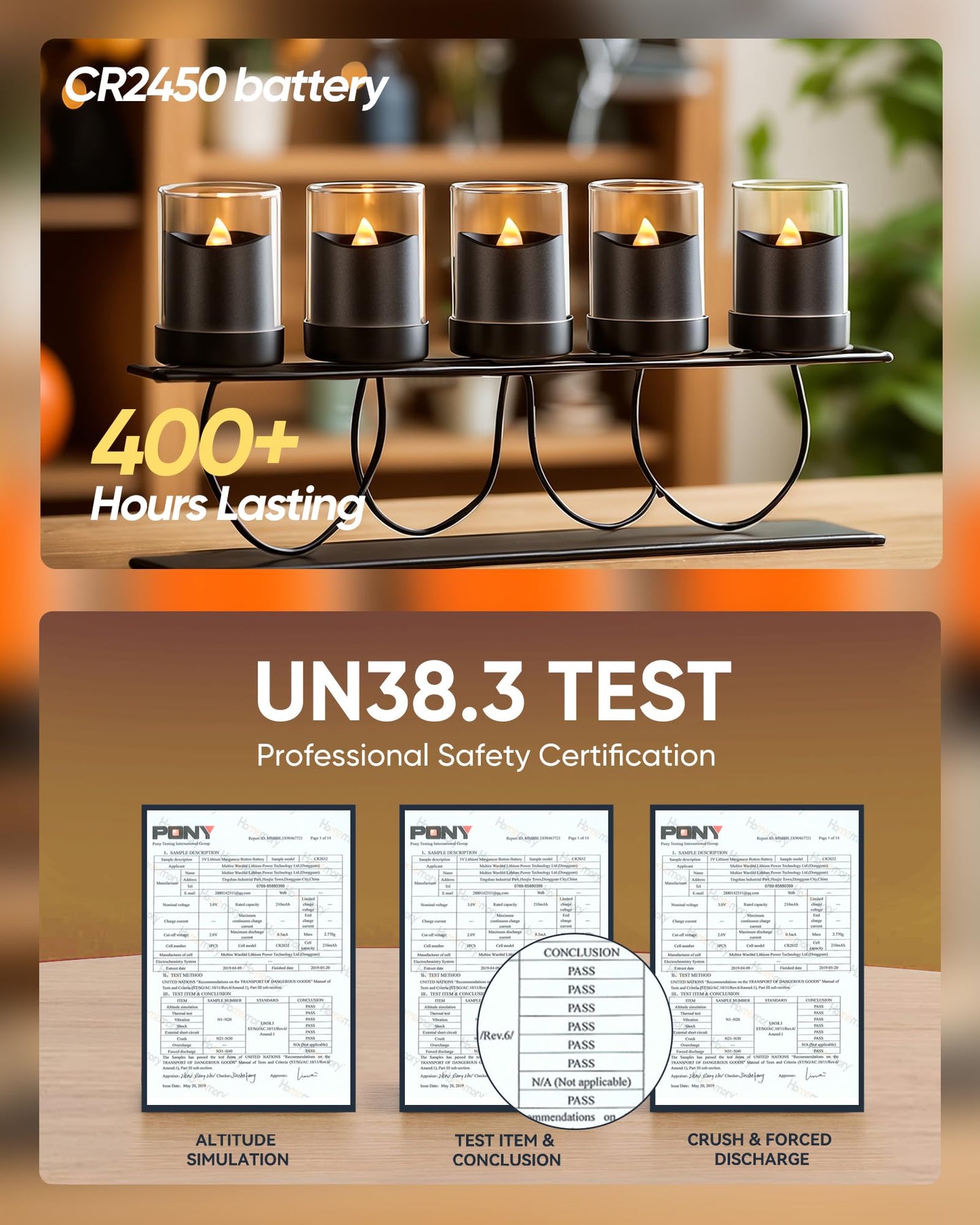 Homemory 12Pack 400+Hour Remote Control Flameless Candles, 2/4/6/8H Timer Led Votive Candles, Battery Operated Tea Lights for Wedding Table Centerpiece, Holidays, Halloween Pumpkins-Black Base
