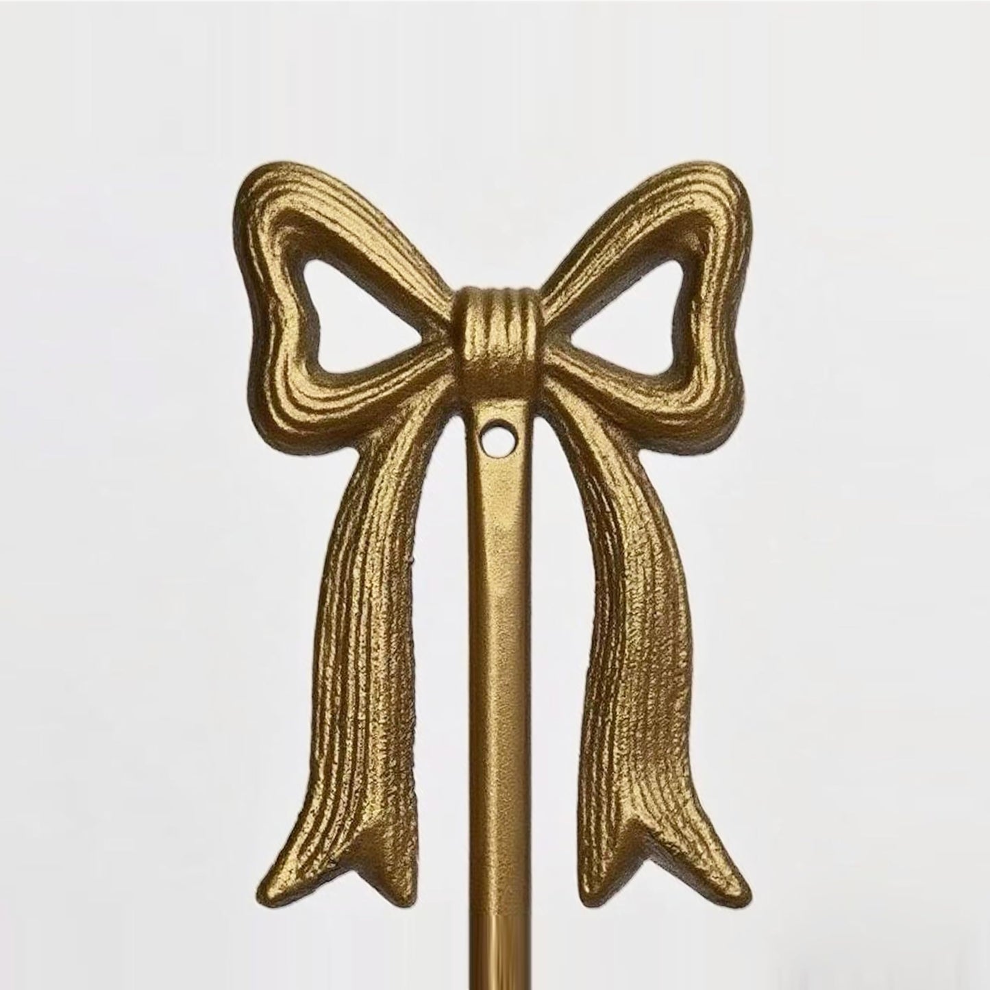 Remenna Metal Wall Candle Sconce Holders, Set of 2, Gold, Modern Bow Design, Wall Mount Taper Candle Holders for Living Room, Farmhouse, Wedding Decor