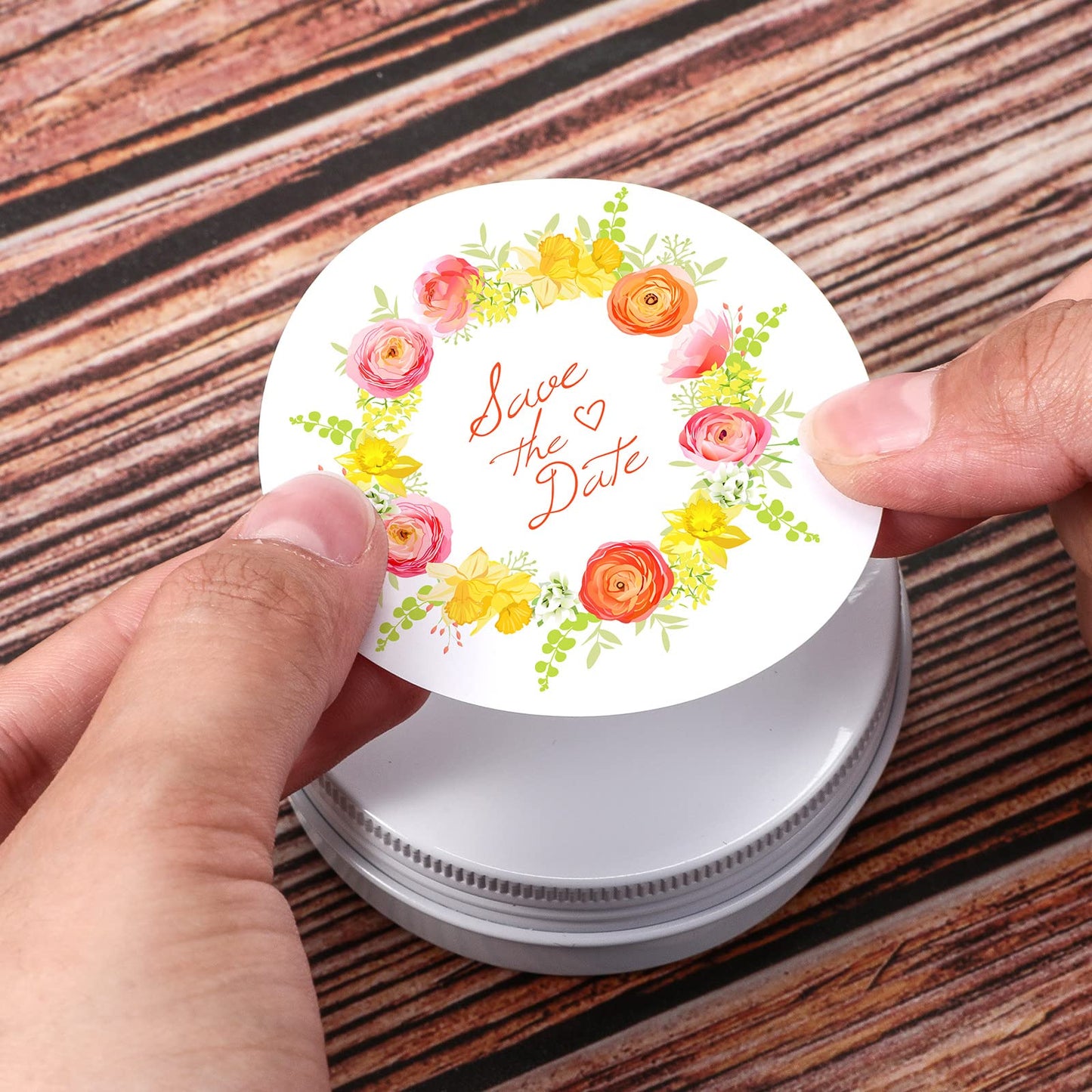 Patelai 2 oz White Metal Round Tins Aluminum Tin Cans Salve Tins Containers with Screw Lid 10 Sheets Stickers for Salve Spice Candies Balms Candles, 36 Pack (Classic Style)