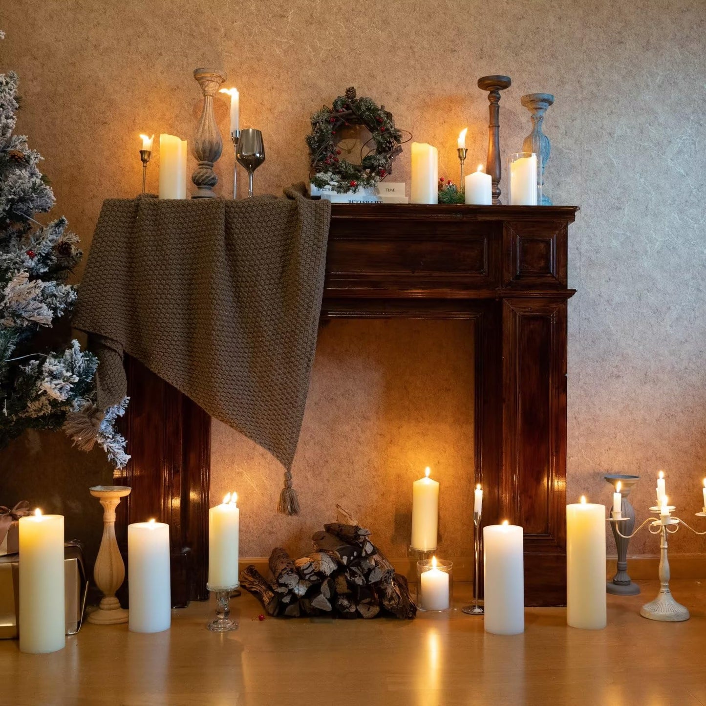 MOZEAL 4" x 10" Extra-Large White Pillar Candles (Set of 2), Unscented,Dripless, Smokeless,Long Clean-Burning,These Tall 10 inch Large White Pillar Candles Perfect for Weddings and Christmas Decor