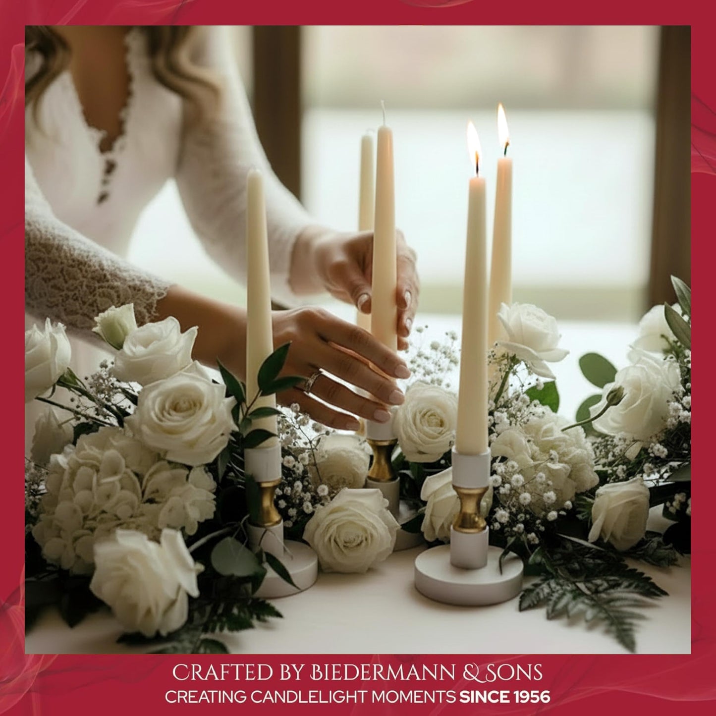 Biedermann & Sons Round Wax Candle Adapter Pellets, White, 0.5 Inch, 12 Cards 180 Dots, Unscented Traceless Wax Dots for Securing Tapers in Candle Holders