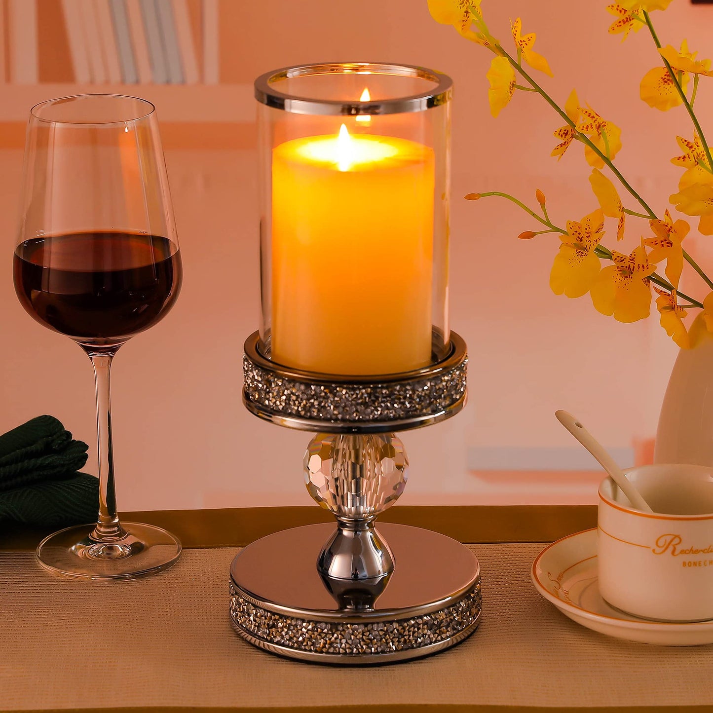 Pillar Candle Holders, Candle Holder for Pillar Candle, Candlesticks Holder, for Wedding, Dining Coffee Table, Home Centerpices, Home Decor CH00XS
