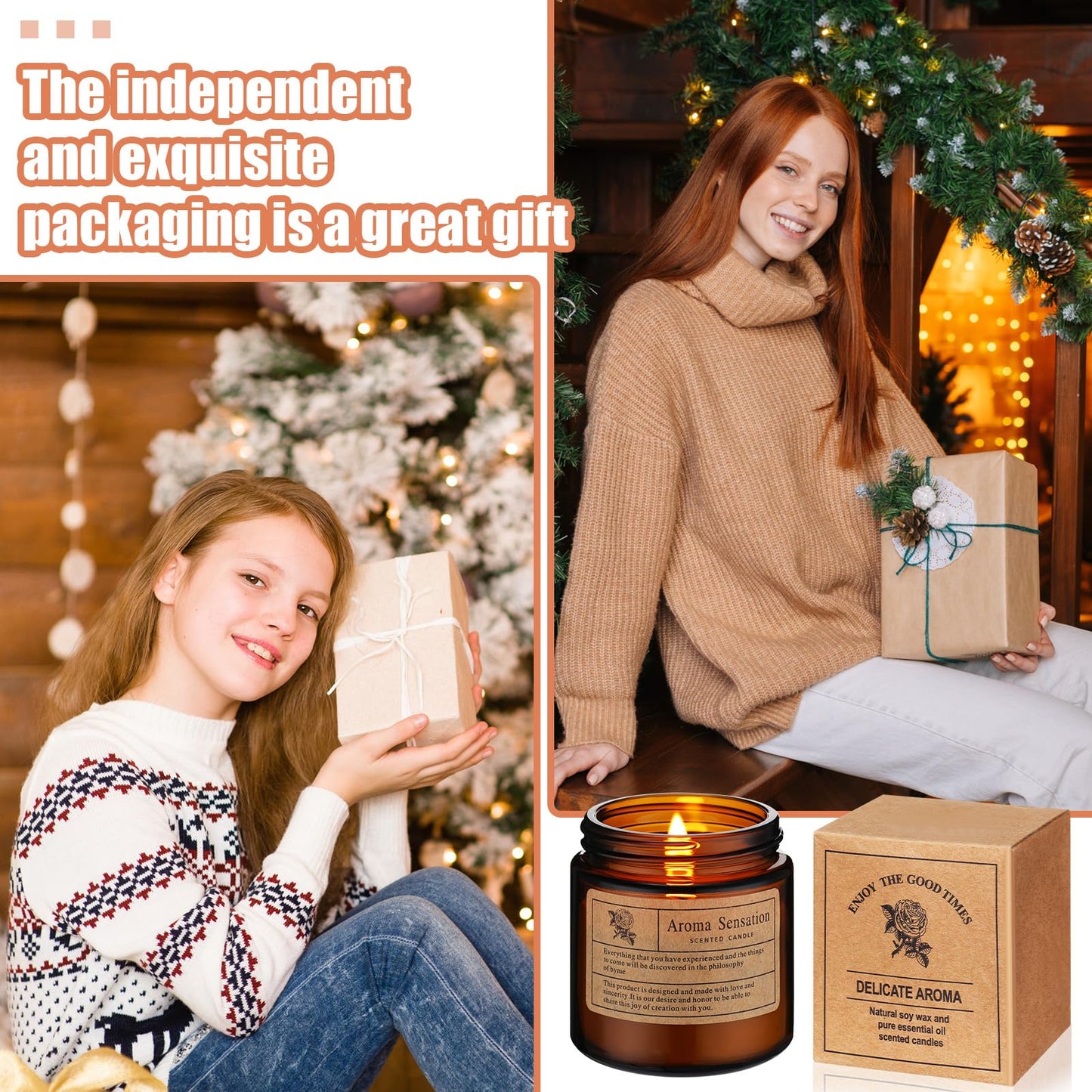 MTLEE 36 Pcs Scented Candles for Home Bulk Jar Candles Gift Set for Women Long Lasting Aromatherapy Candle for Birthday Teacher Thanksgiving Anniversary(Simple Style)