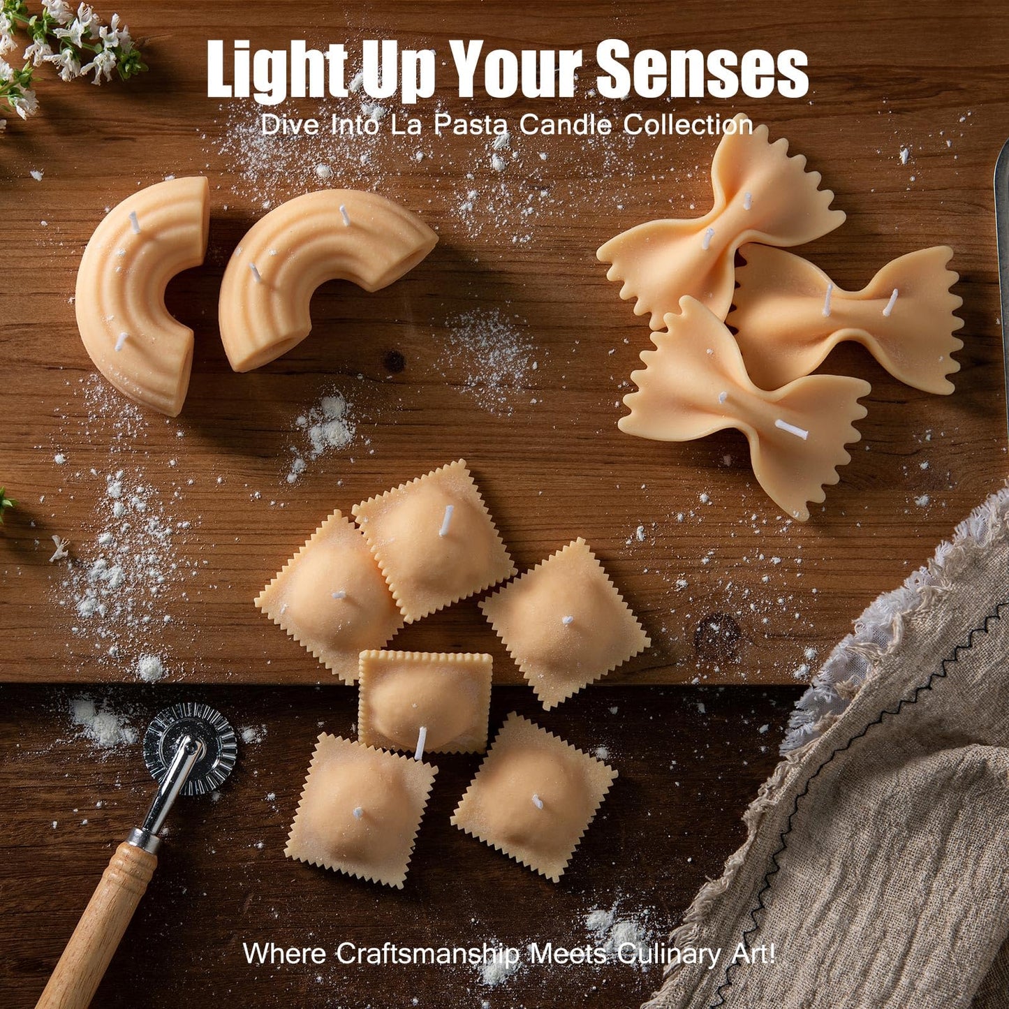 Pasta Aromatherapy Scented Candle (Macaroni Candle)