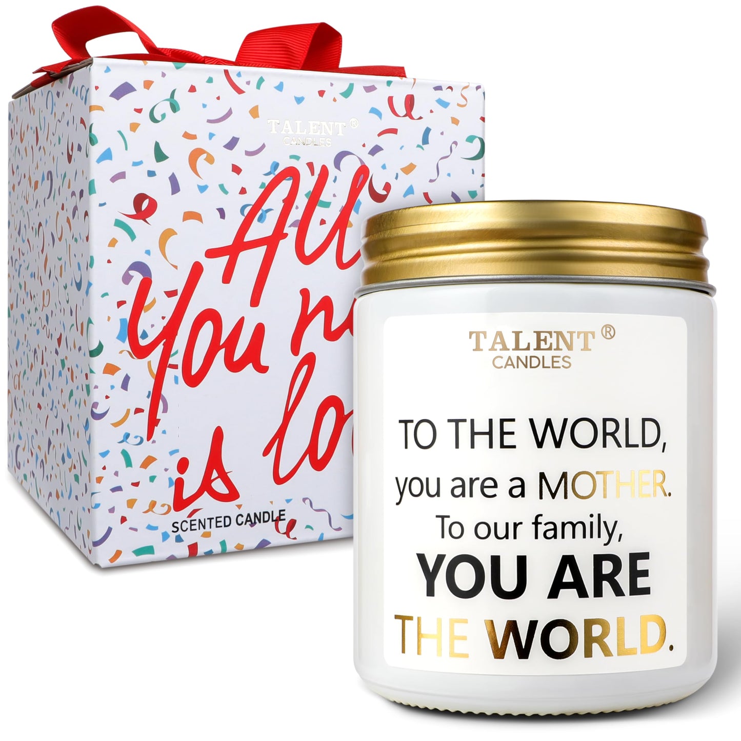 Scented Candle for Mom, Mother's Day Gifts, Perfect Home Décor Gift Elegant Gift for Mother, Mom Birthday Gifts, 8.4oz Candle Jars - Warm Night