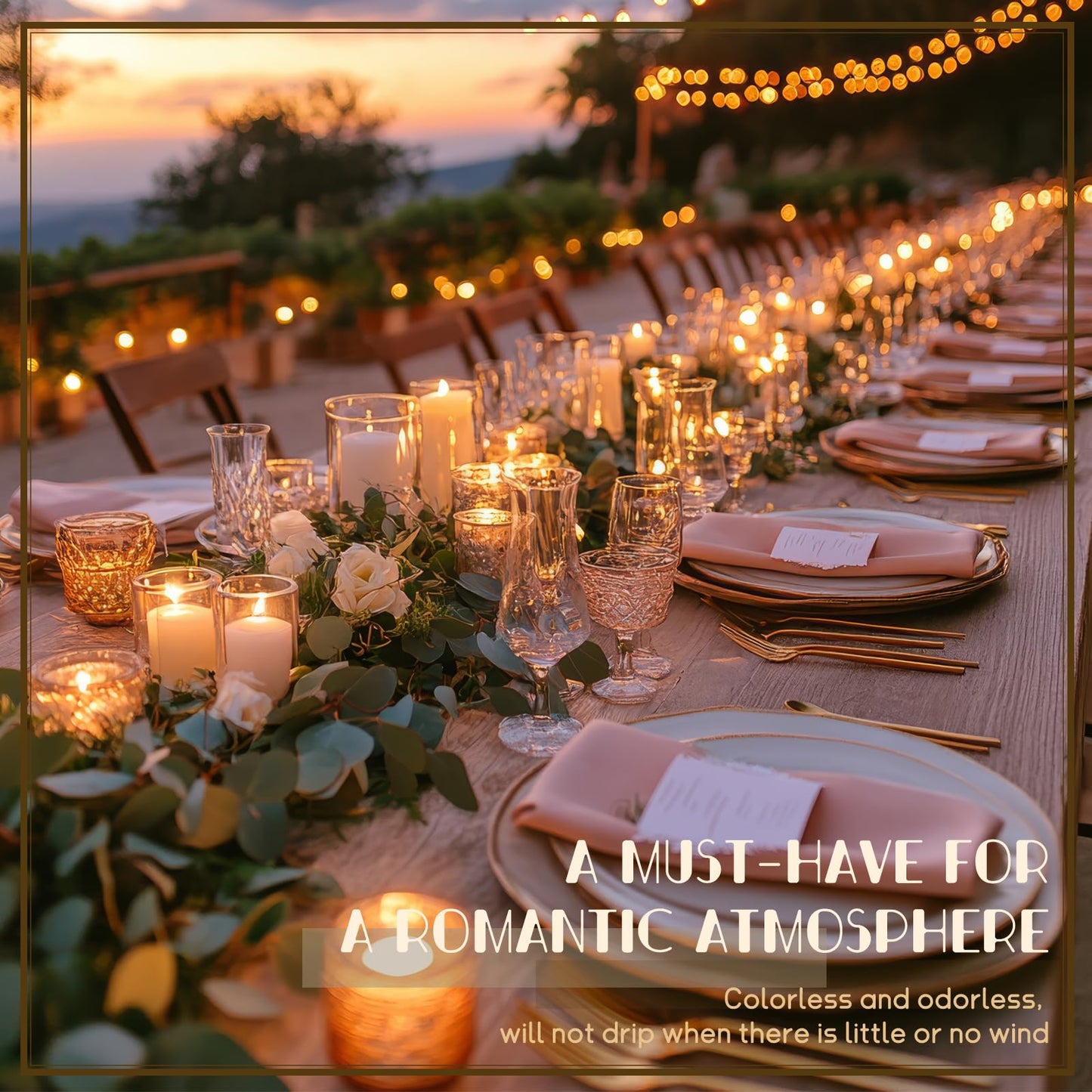 36PC Lvory Pillar Candles Bulk 2 in x 3, 6, 8 Inch Long Burning Wax Pillar Candles Unscented Smokeless Dripless for Wedding Centerpieces Spa Lantern Fireplace Home Christmas Thanksgiving Party Decor