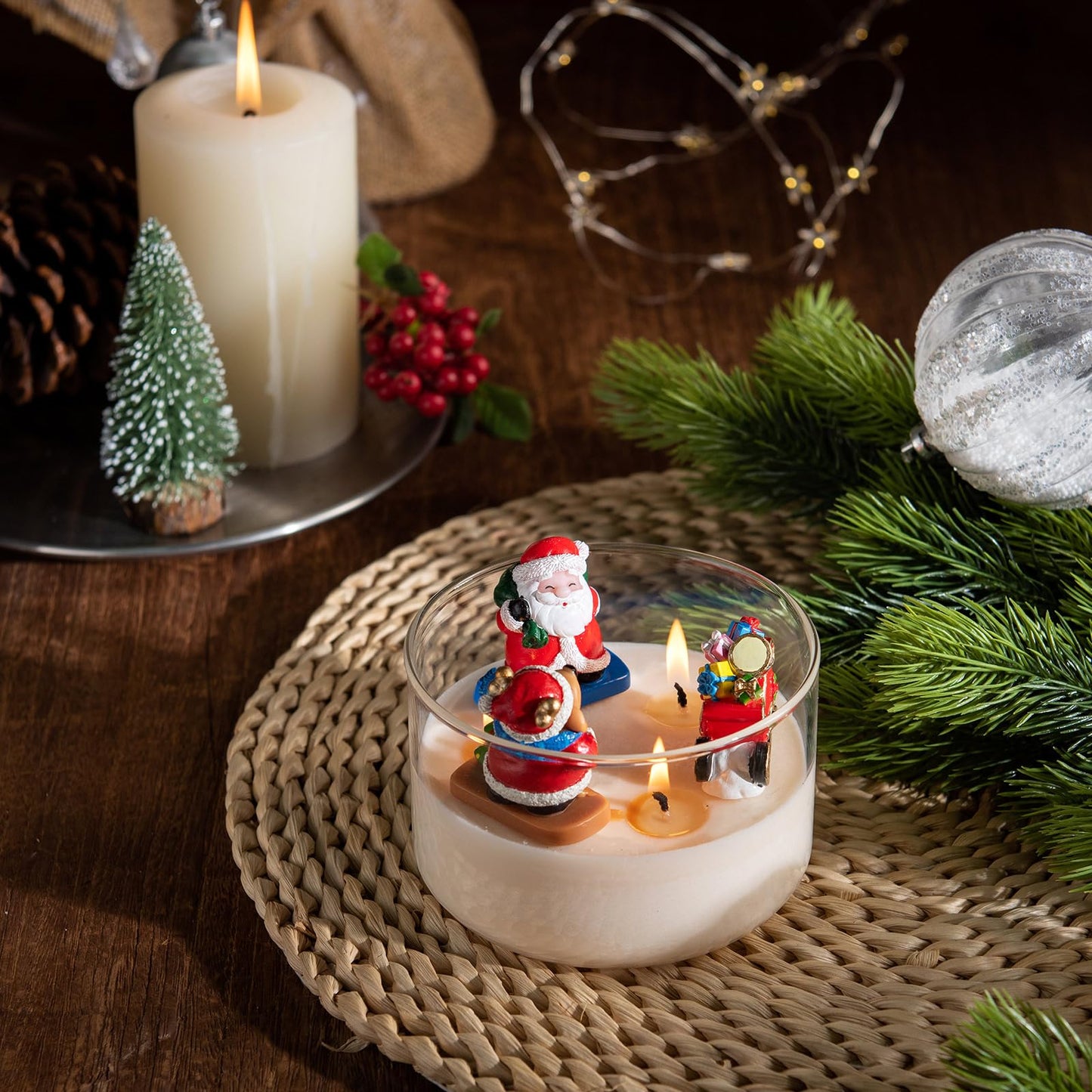Christmas Vegetable Wax Candle Bowl