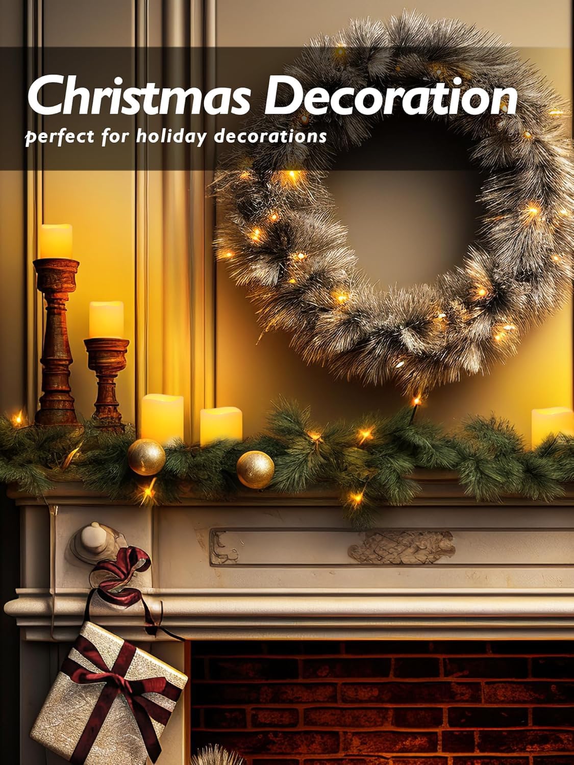 Homemory 24Pack Flickering Flameless Votive Candles for Wedding Decoration, 200+Hour Warm White Battery Operated LED Tealight, Electric Fake Candles for Party, Receptions, Halloween, Christmas