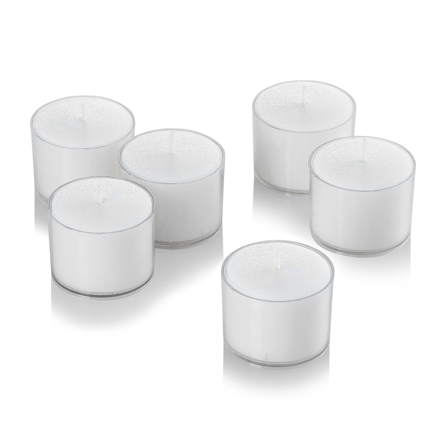 White Tea Light Candles with Clear Cup – Bulk Pack of 48 – Extended Burn Time 10 Hour – Unscented and Smokeless Tealight – Perfect for Wedding, Party, Hotels, Restaurants