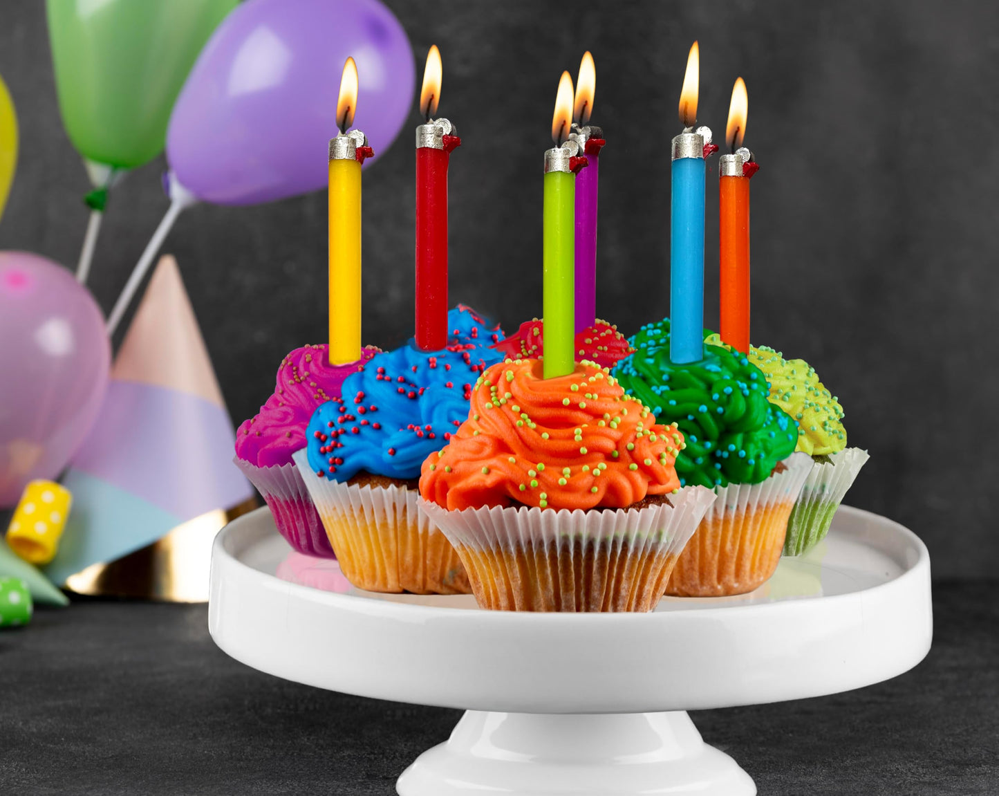 Streamline Imagined Decorative Birthday Candles - Flikz (6 Candle Pack)