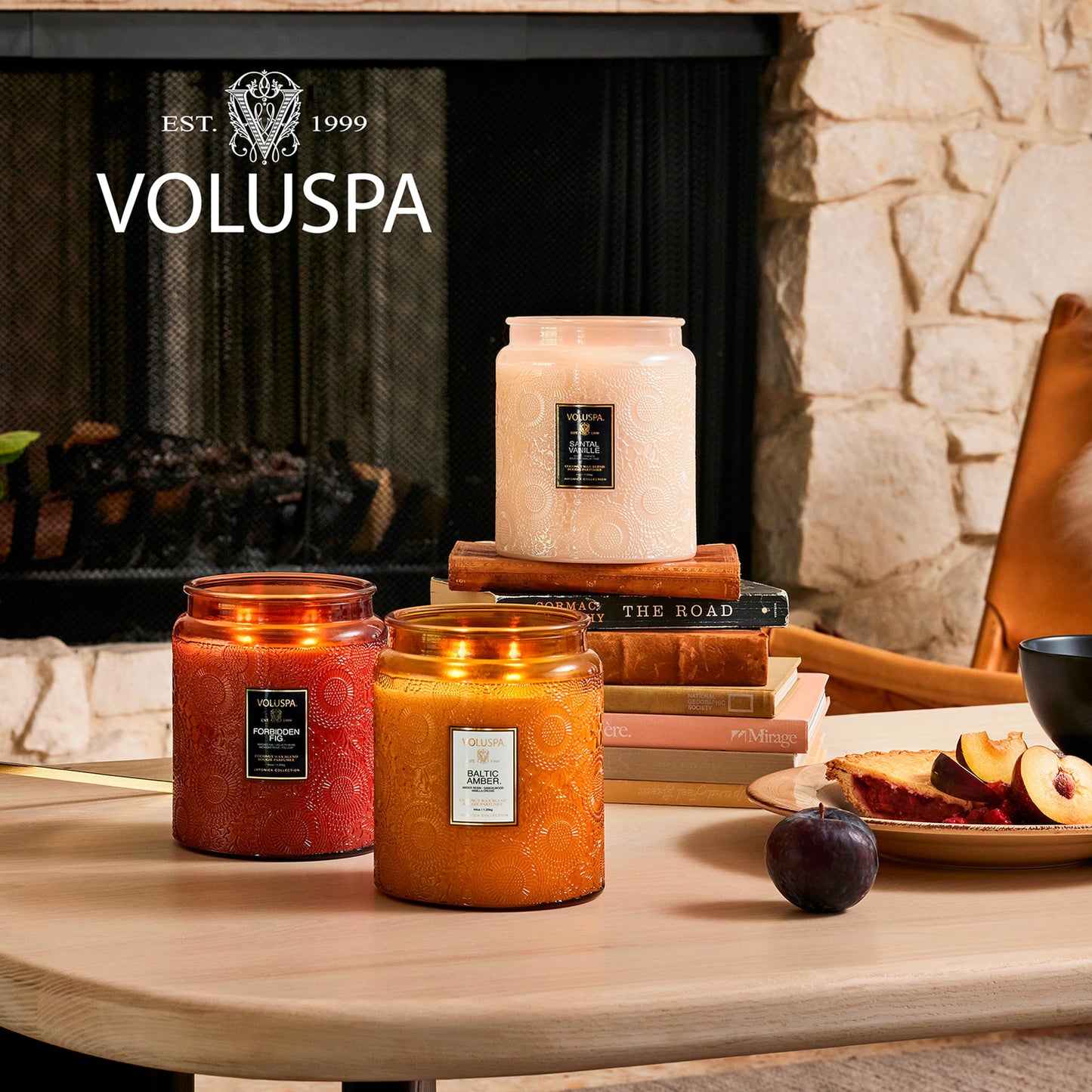 Voluspa Casa Pacifica Corta Maison Boxed Glass Candle,Blue 11 Ounces
